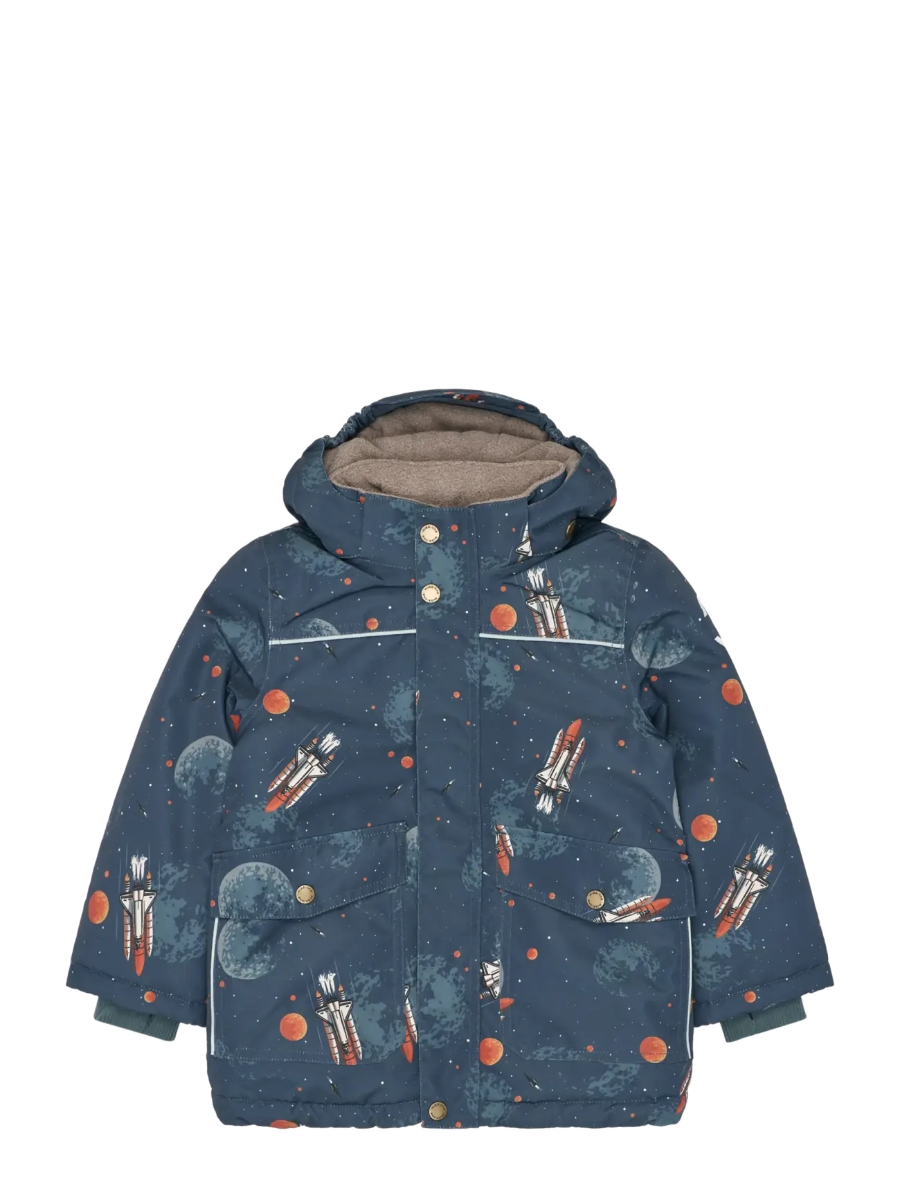 mikk-line Polyester Jacket - Aop - mikk-line - SPACE AOP / navy