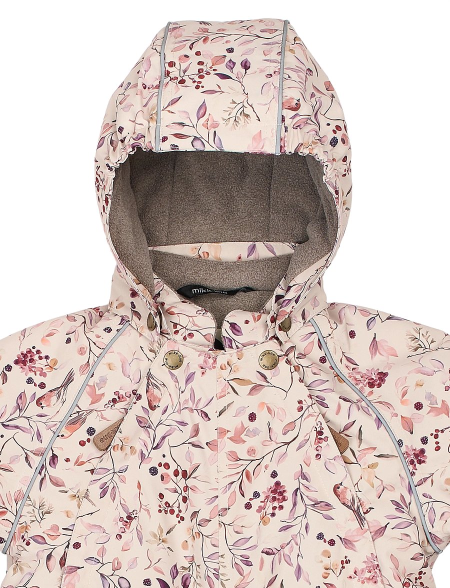 mikk-line - Polyester Baby Suit - Aop - schneeanzug - berries & birds aop - 3