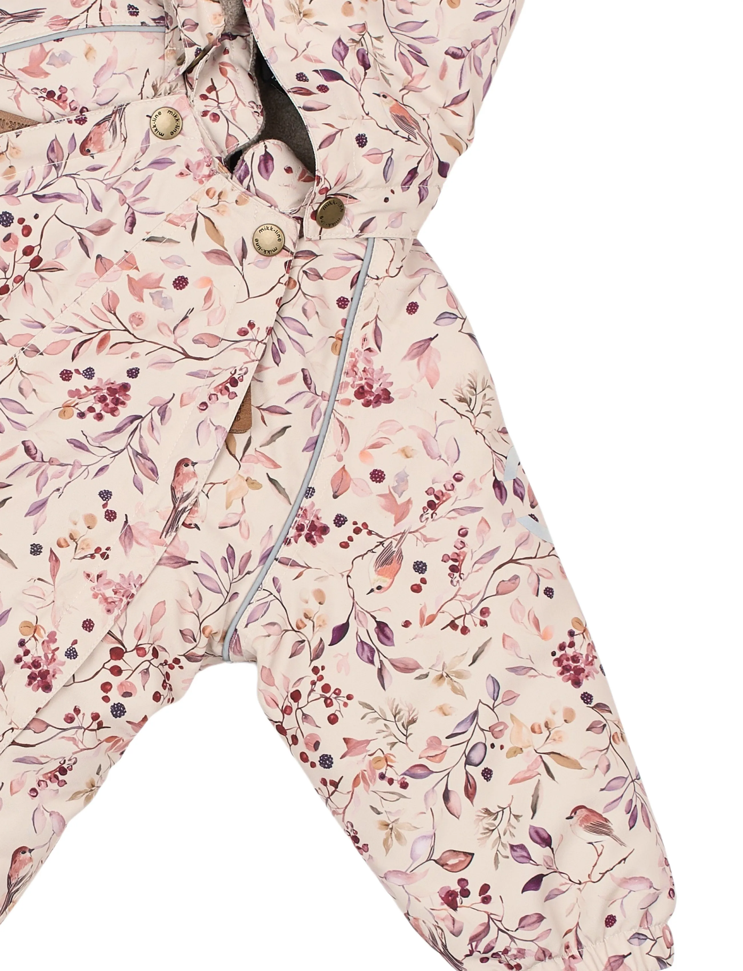 mikk-line - Polyester Baby Suit - Aop - schneeanzug - berries & birds aop - 4