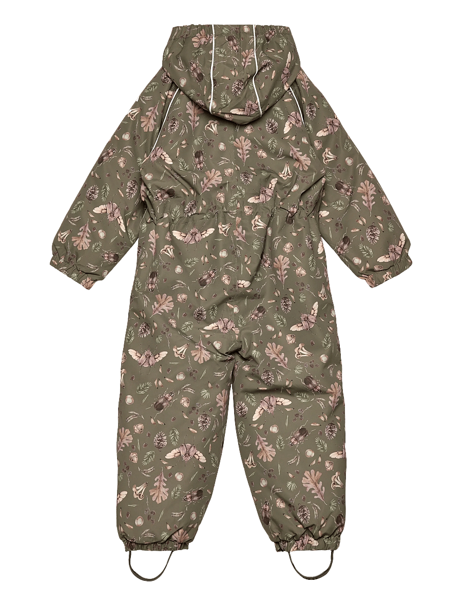 mikk-line - Polyester Baby Suit - Aop - schneeanzug - burnt olive - 1