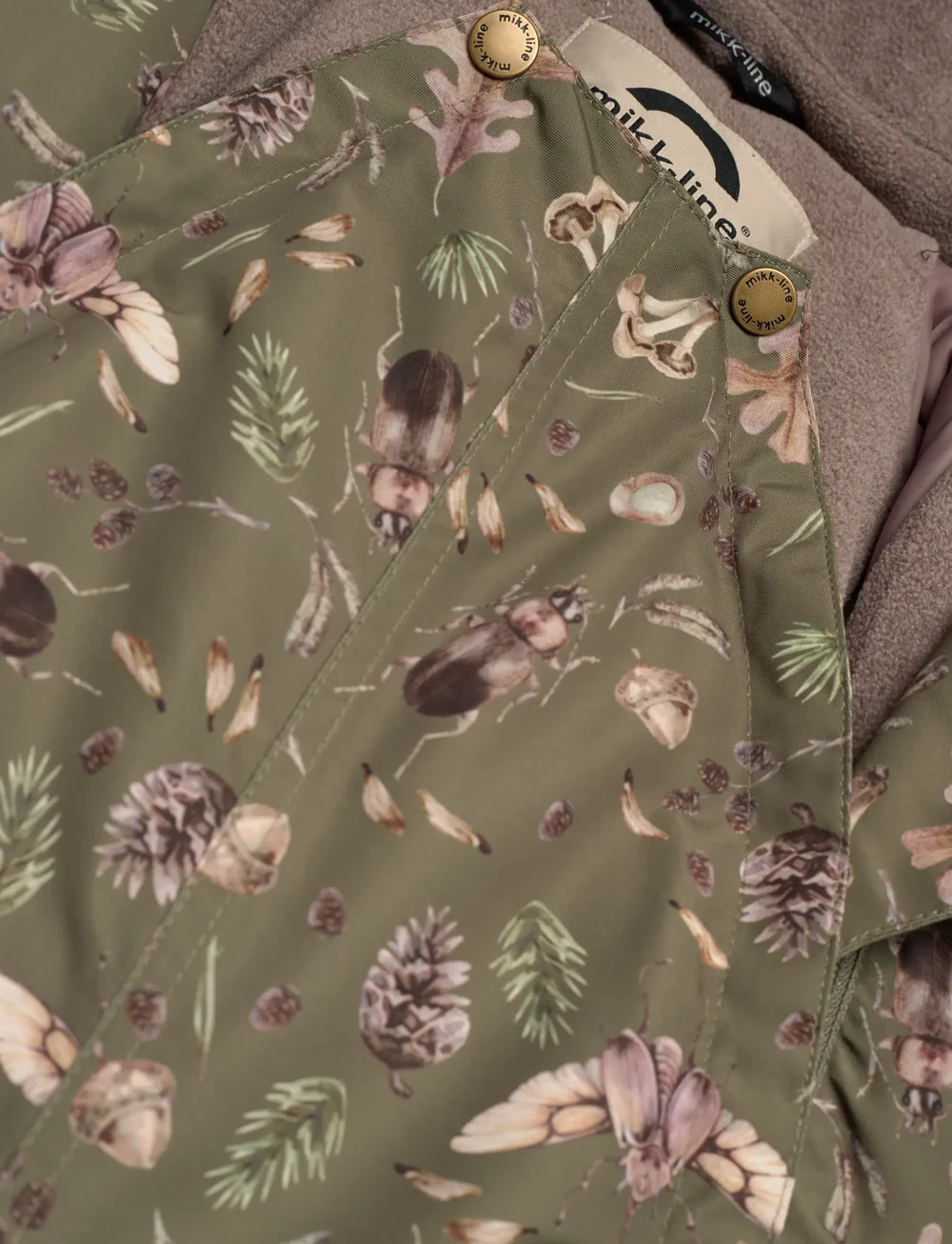 mikk-line - Polyester Baby Suit - Aop - schneeanzug - burnt olive - 2