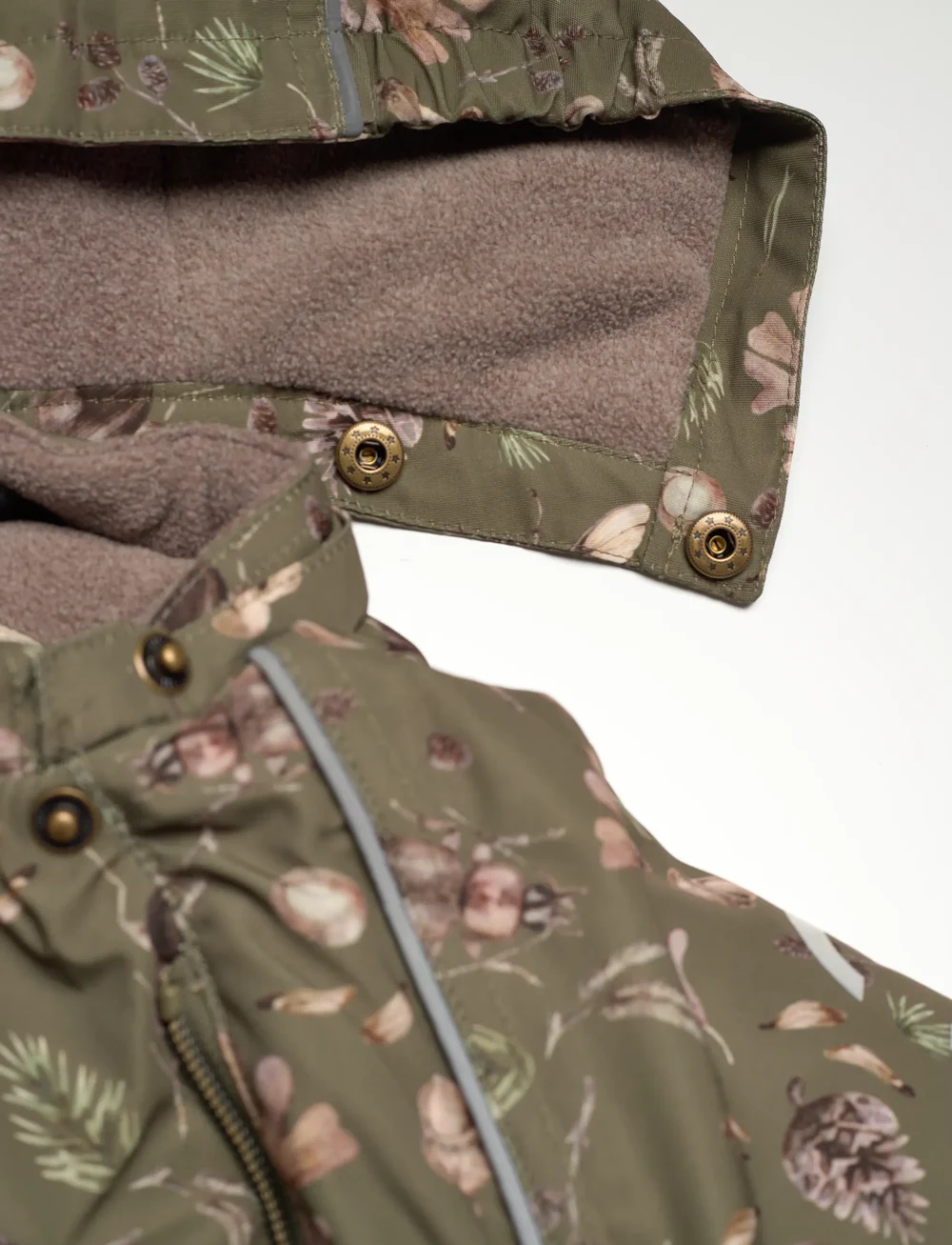 mikk-line - Polyester Baby Suit - Aop - schneeanzug - burnt olive - 3