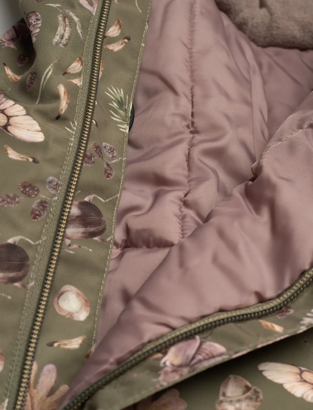 mikk-line - Polyester Baby Suit - Aop - schneeanzug - burnt olive - 4