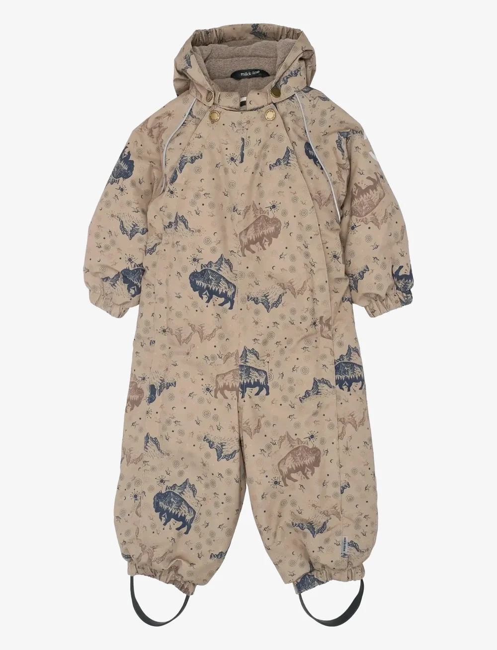 mikk-line - Polyester Baby Suit - Aop - vinteroveraller - coriander - 0