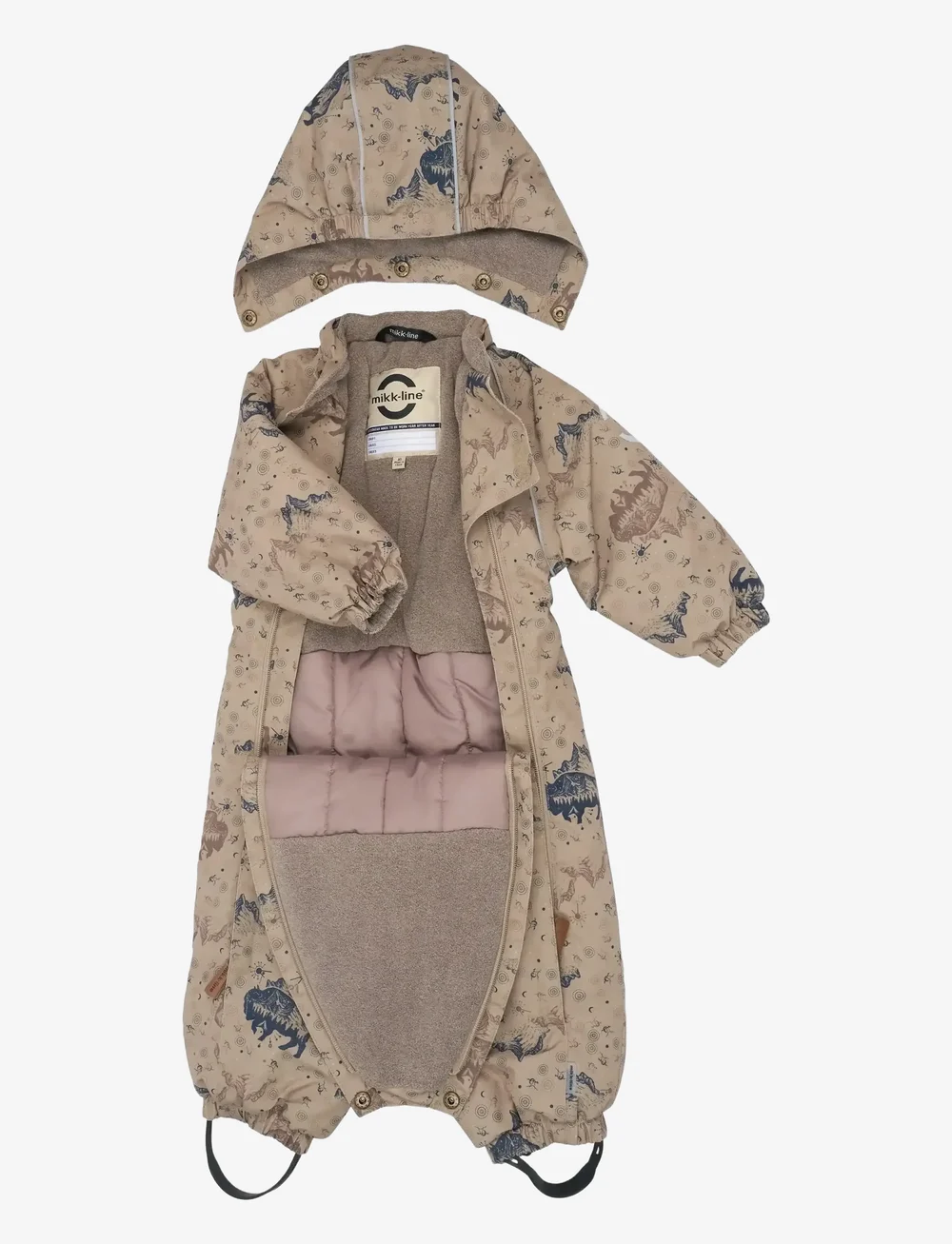 mikk-line - Polyester Baby Suit - Aop - vinteroveraller - coriander - 2