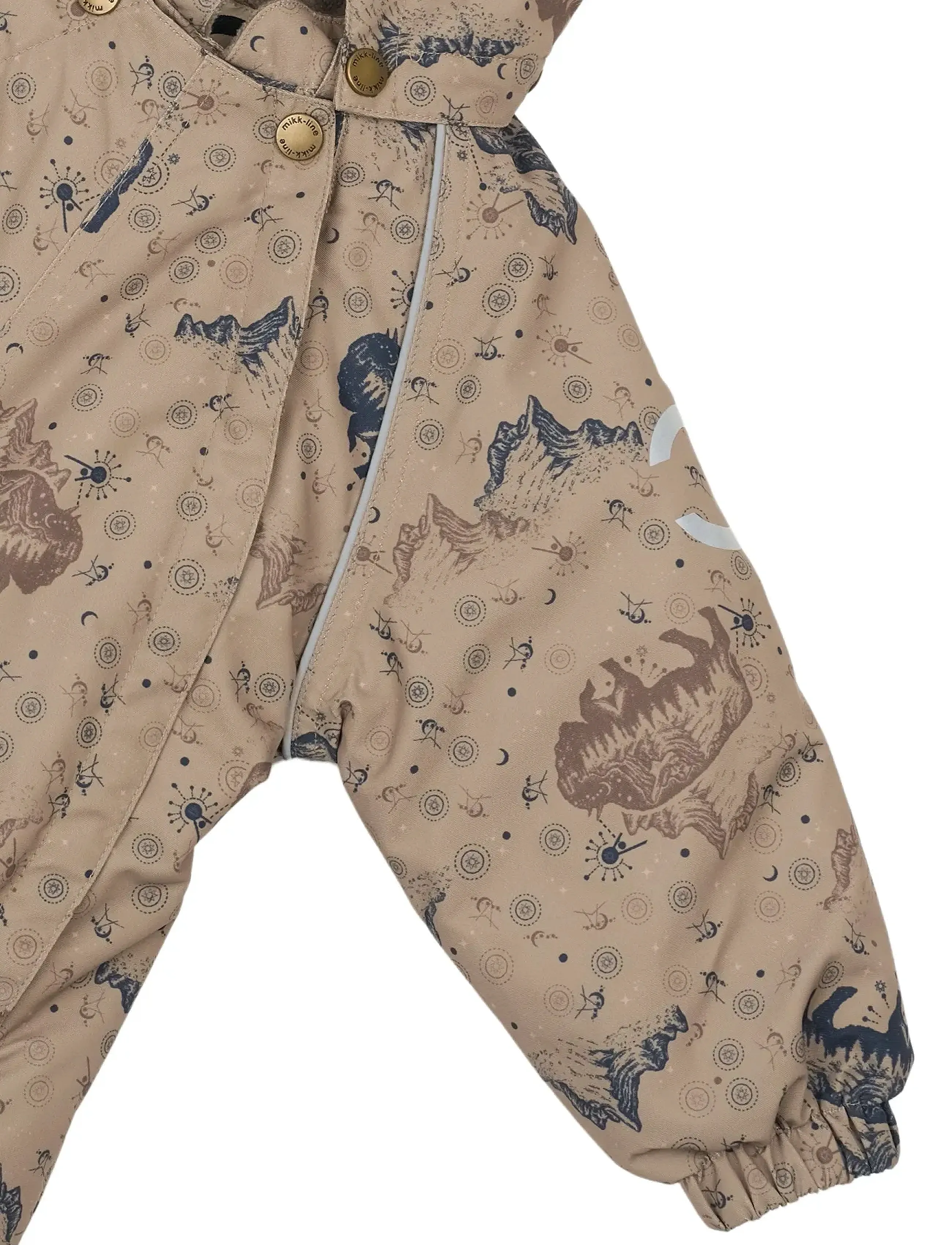 mikk-line - Polyester Baby Suit - Aop - kombinezonai - coriander - 4