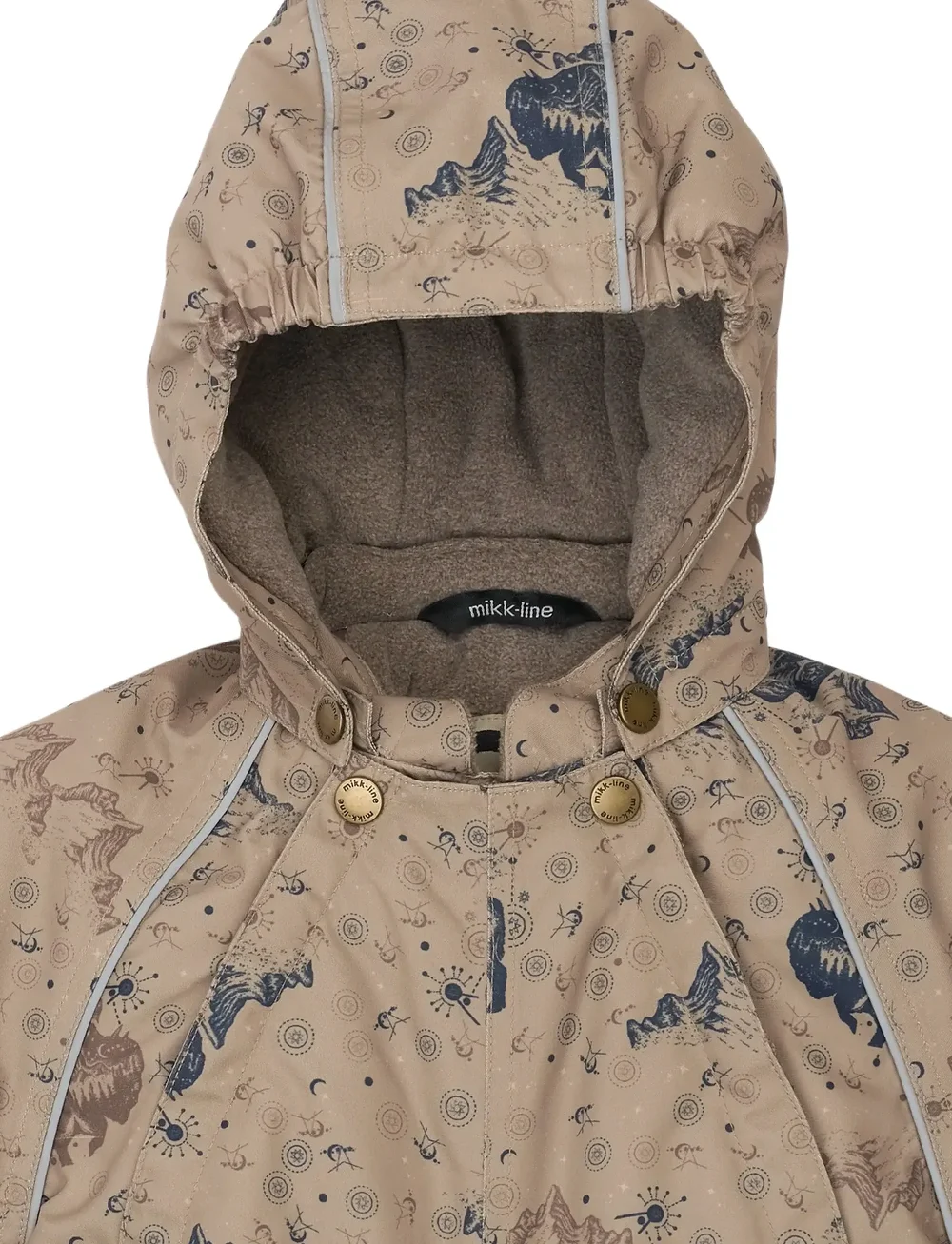 mikk-line - Polyester Baby Suit - Aop - vinteroveraller - coriander - 5