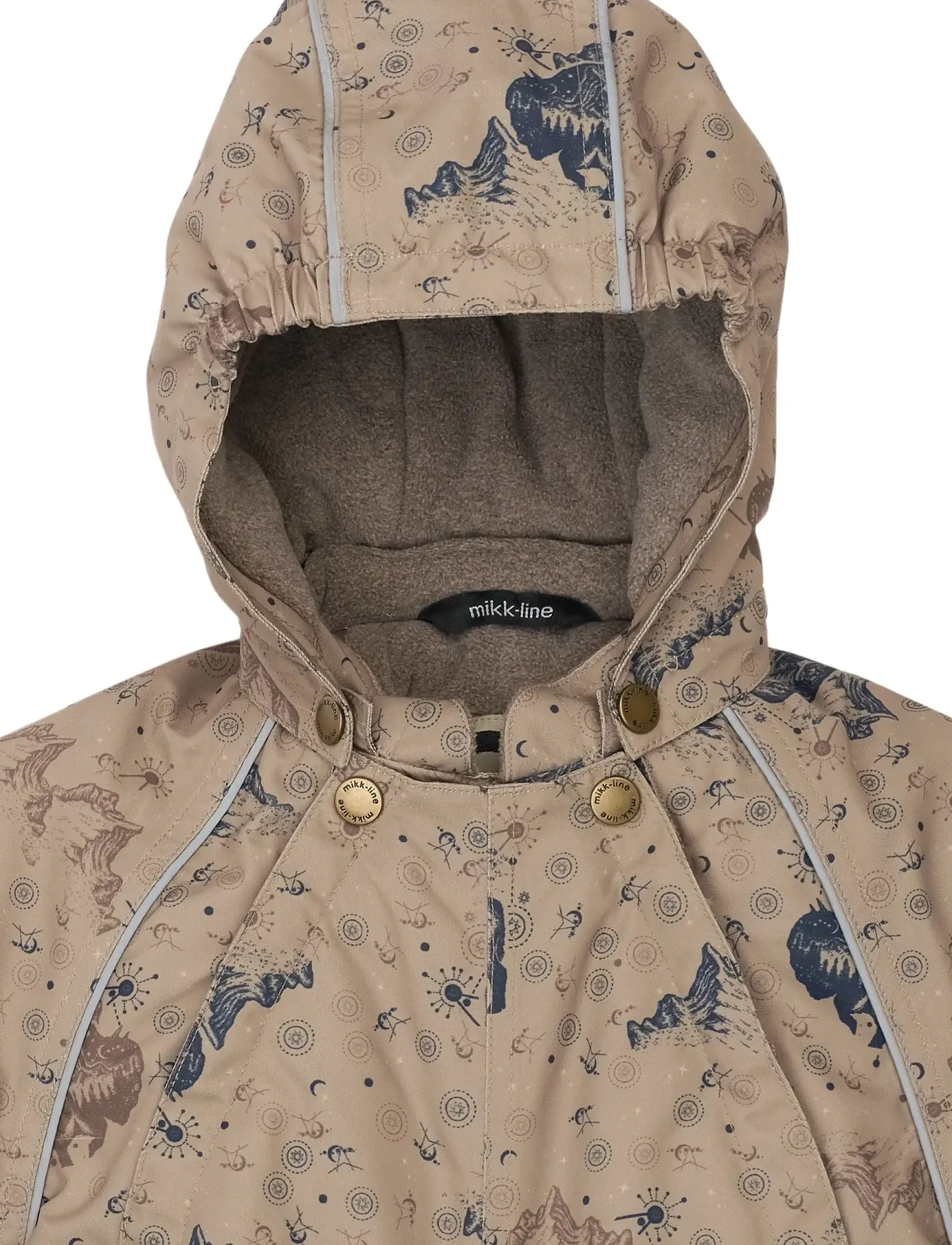 mikk-line - Polyester Baby Suit - Aop - kombinezonai - coriander - 5