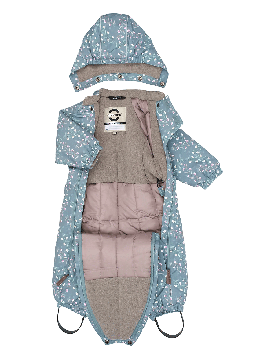 mikk-line - Polyester Baby Suit - Aop - schneeanzug - floral shadow aop - 2