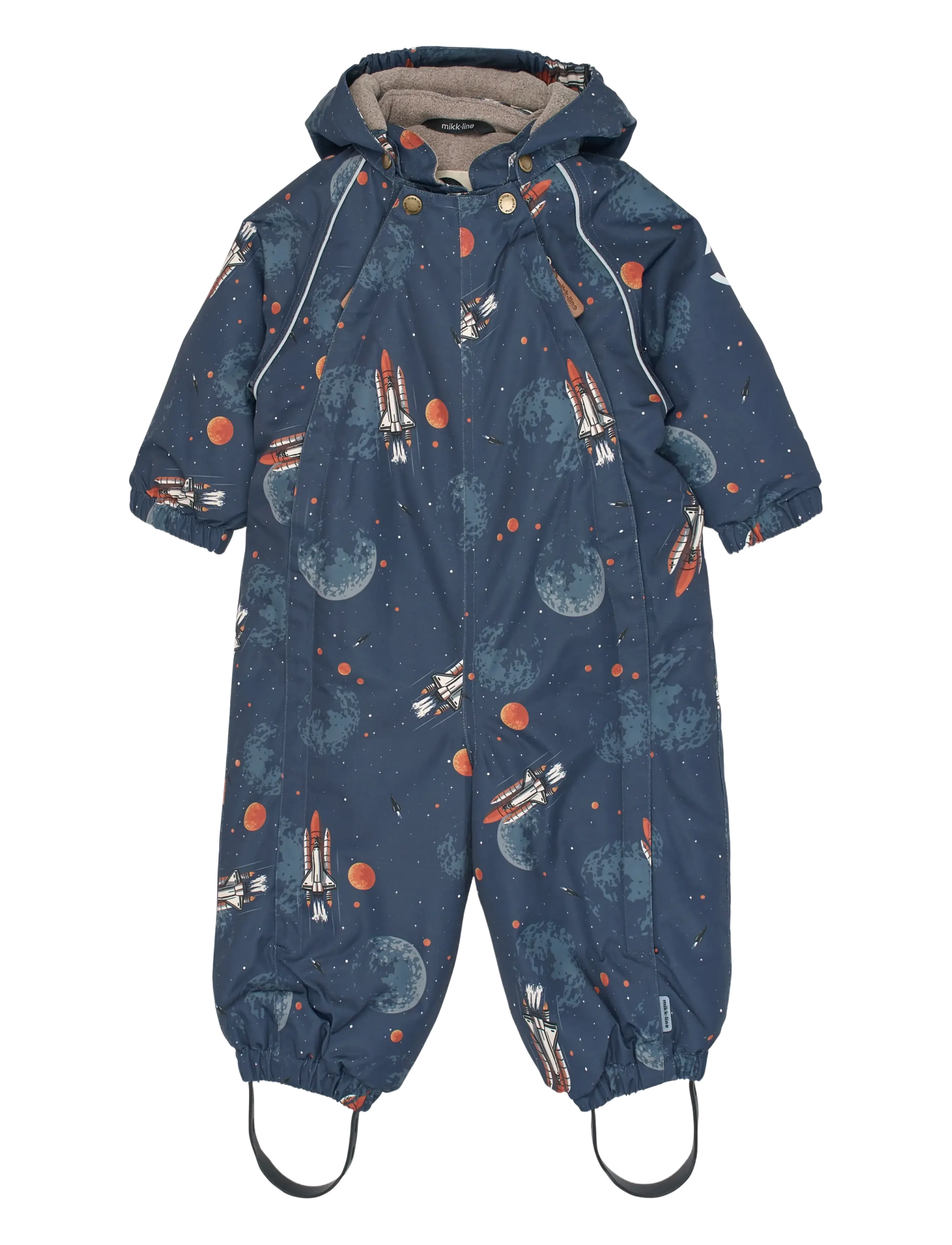 mikk-line Polyester Baby Suit - Aop - Schneeanzug - SPACE AOP / navy