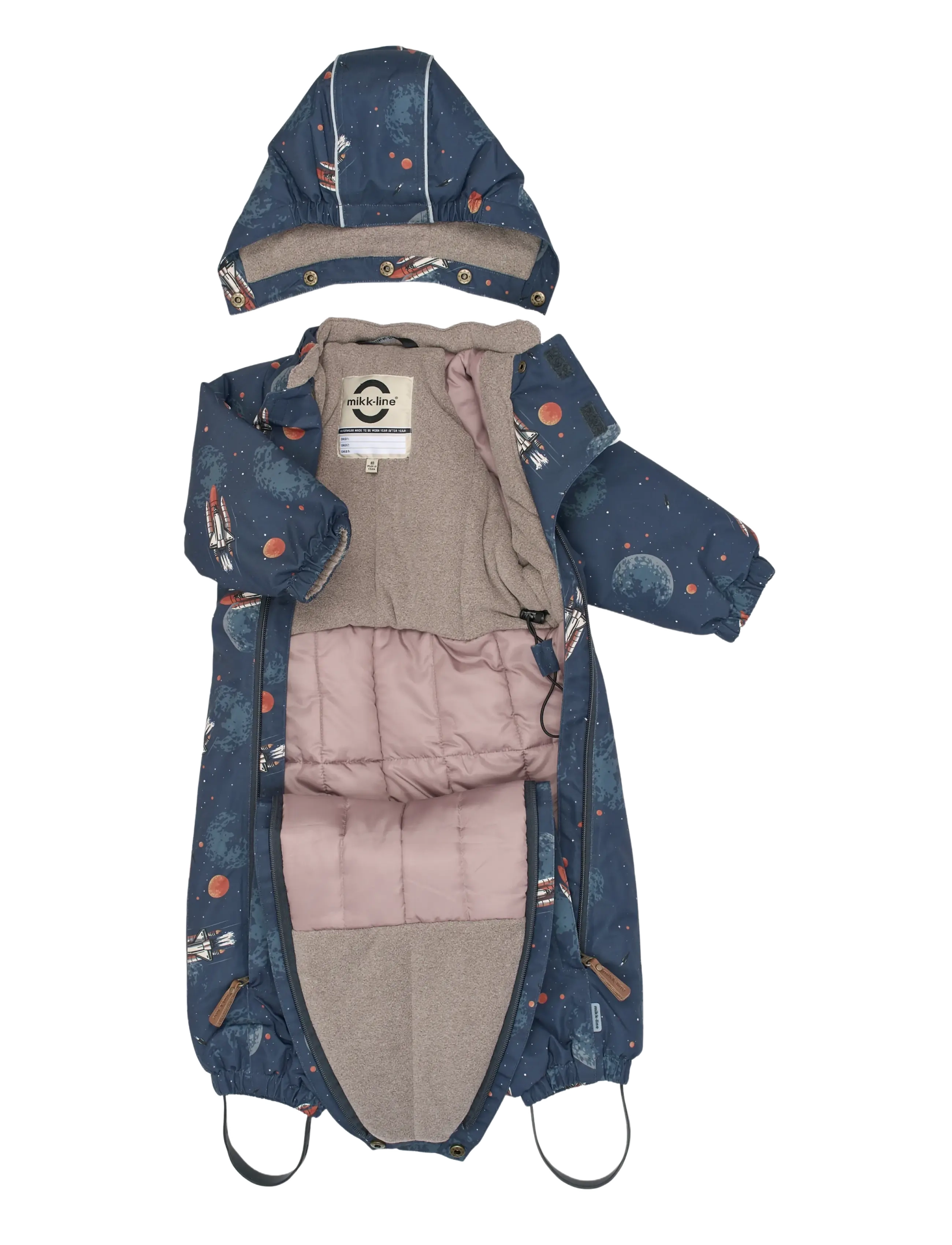 mikk-line - Polyester Baby Suit - Aop - schneeanzug - space aop - 2