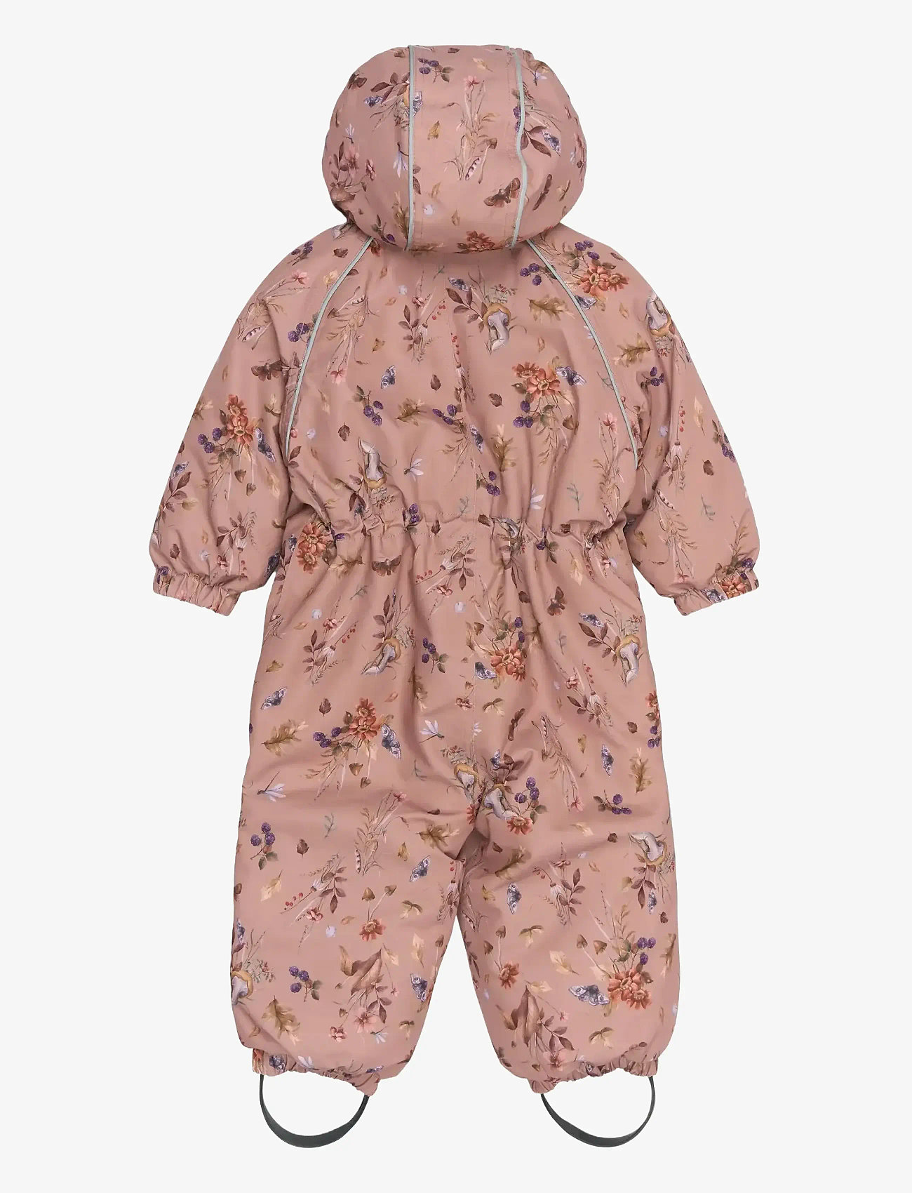 mikk-line - Polyester Baby Suit - Aop Floral - schneeanzug - burlwood - 1