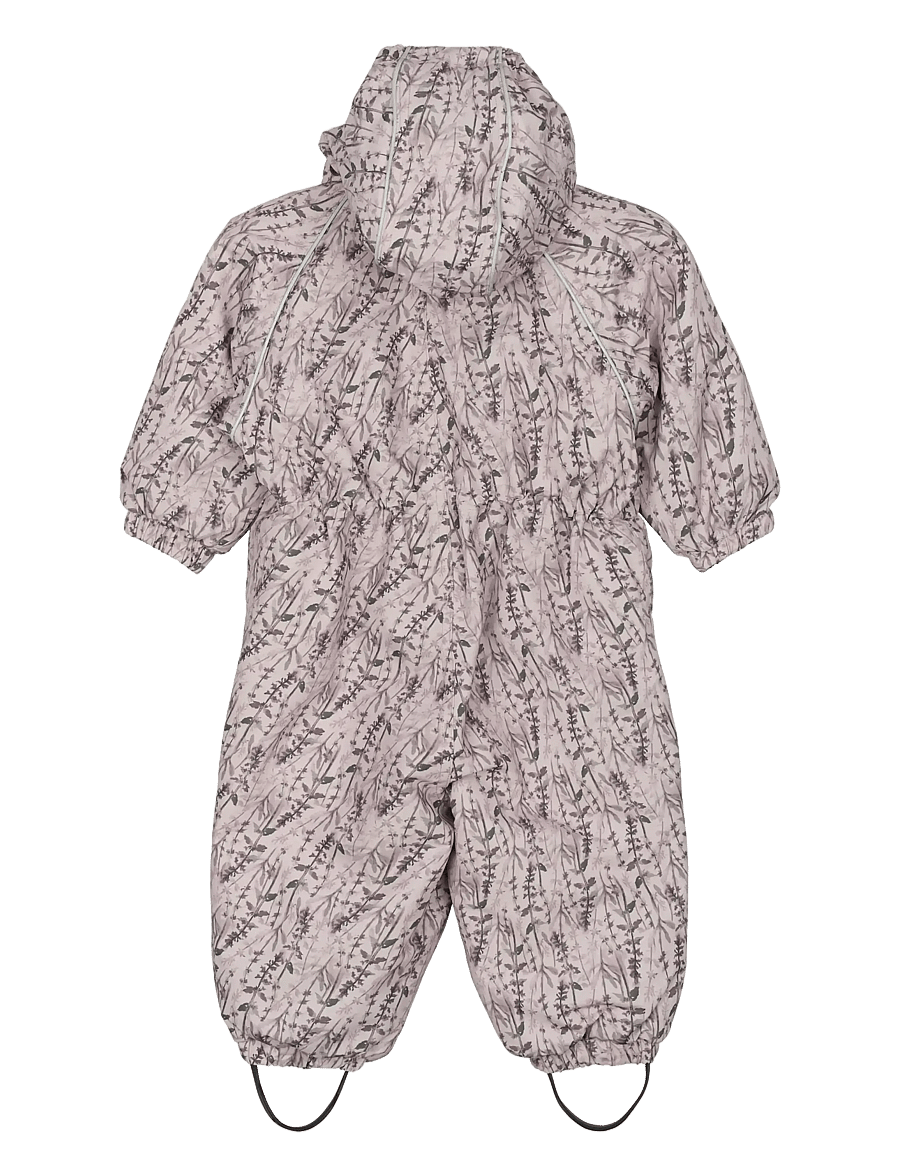 mikk-line - Polyester Baby Suit - Aop Floral - shop efter alder - cloud gray - 1