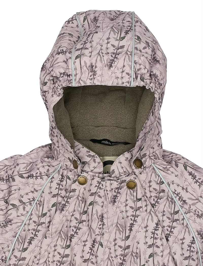 mikk-line - Polyester Baby Suit - Aop Floral - talvekombinesoon - cloud gray - 3