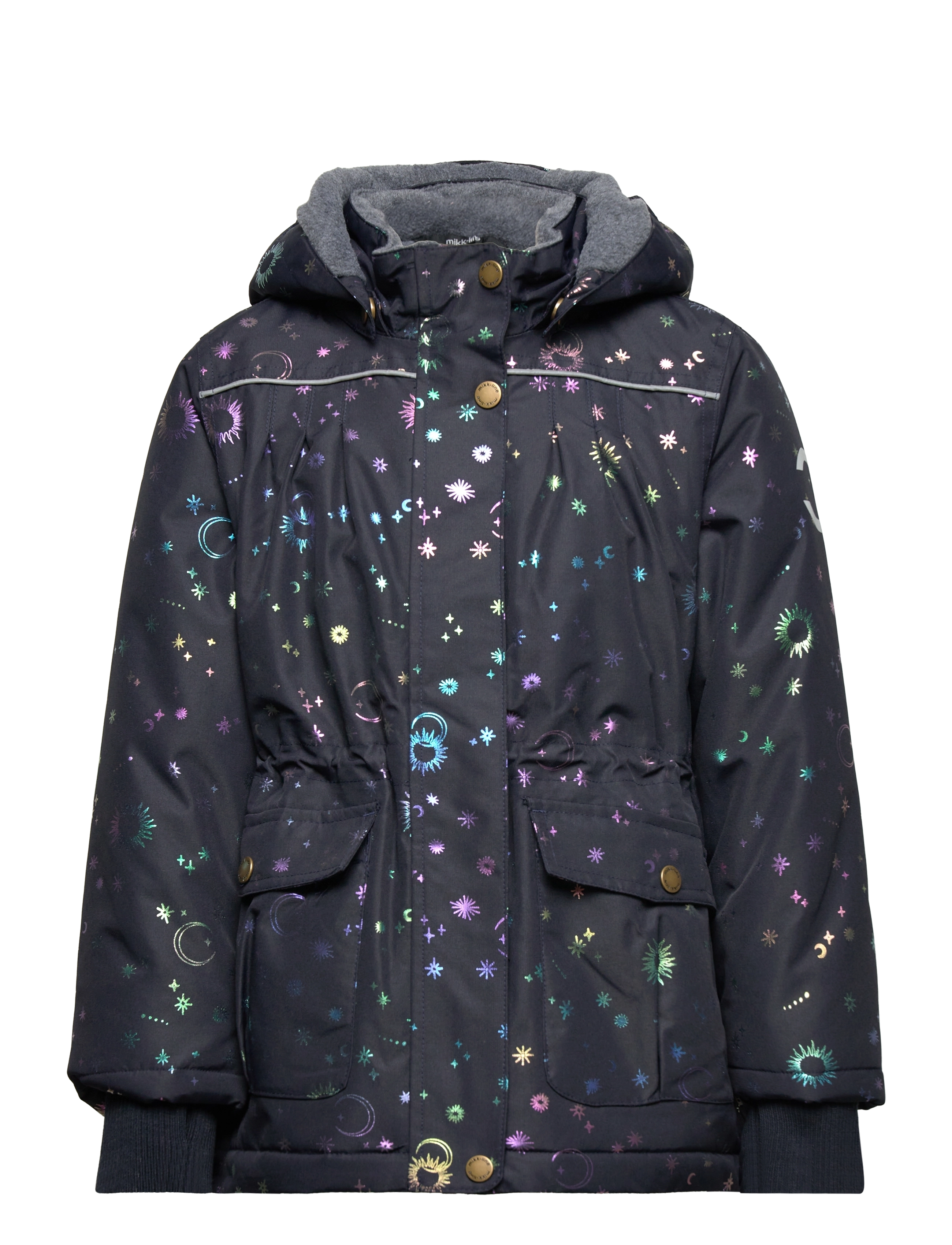 MIKK-LINE Polyester Mädchen Jacke - Glitter Navy - 98 - Kinder