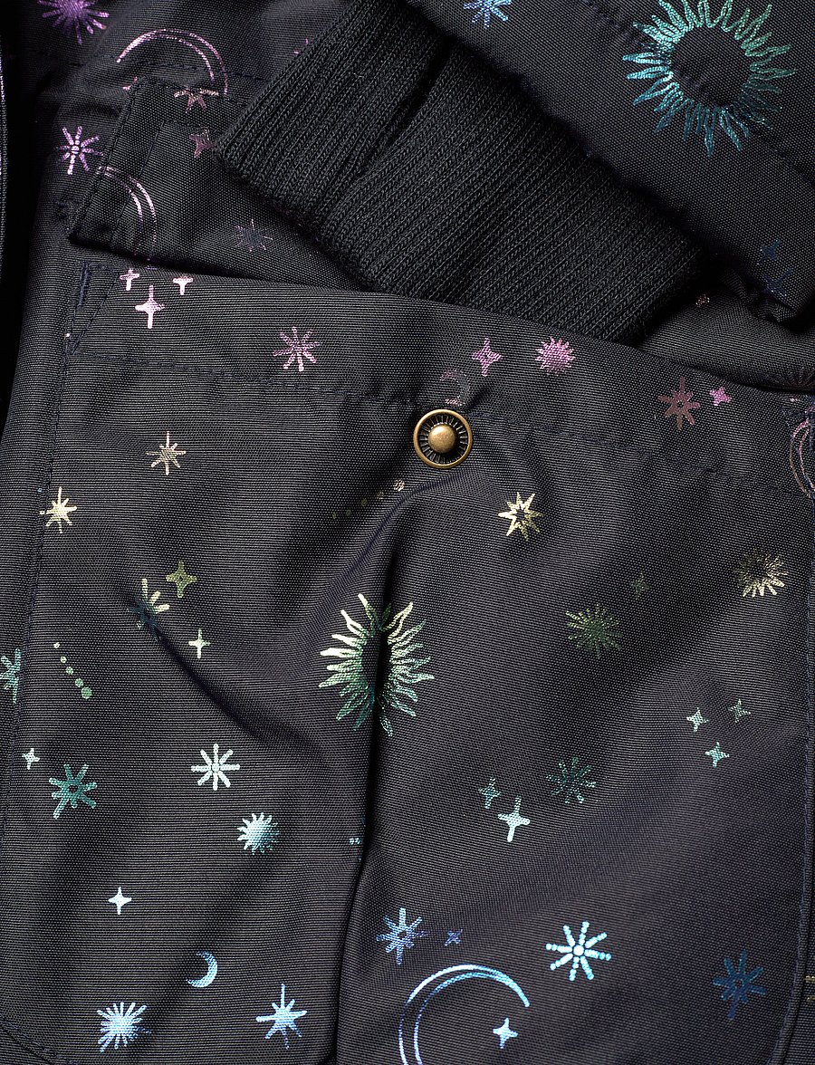 mikk-line - Polyester Girls Jacket - Glitter - winterjacken - dark navy - 3