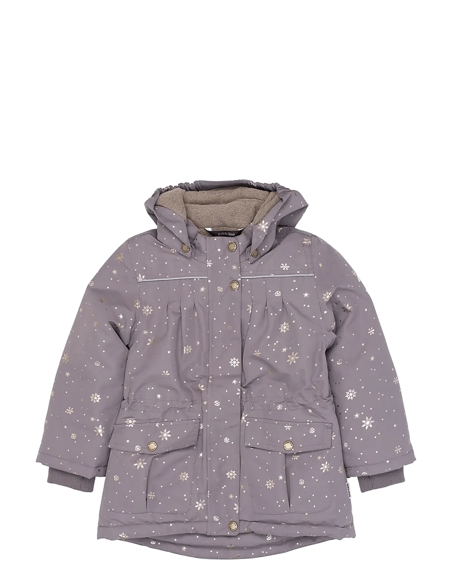 mikk-line - Polyester Jacket - Glitter - ski jackets - snowflake aop - 0