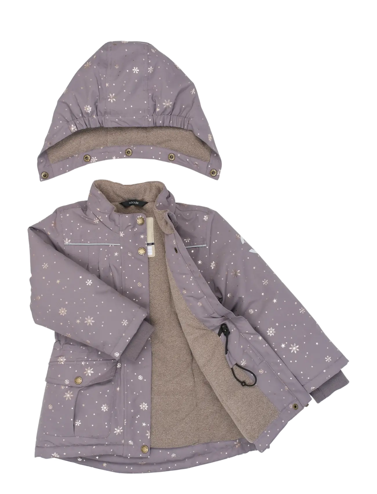 mikk-line - Polyester Jacket - Glitter - ski jackets - snowflake aop - 2