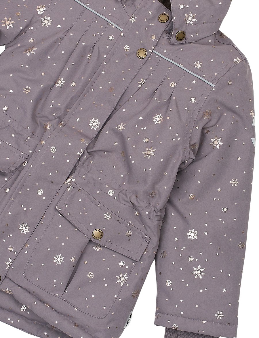 mikk-line - Polyester Jacket - Glitter - ski jackets - snowflake aop - 4