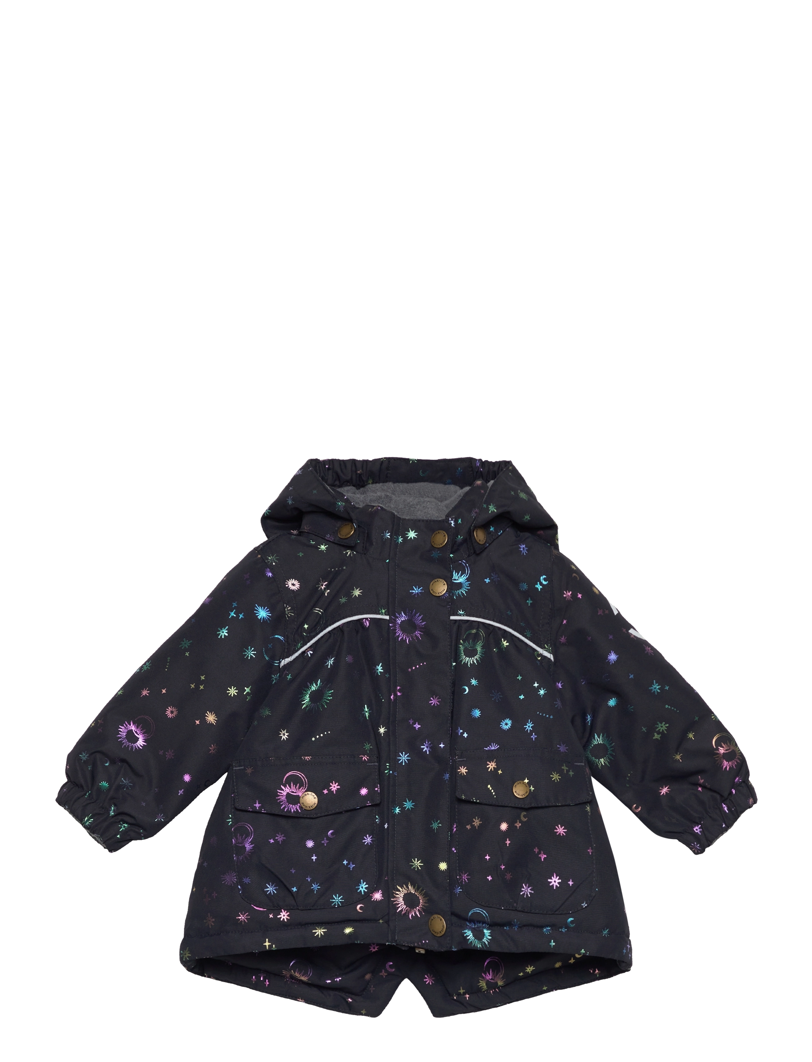 MIKK-LINE Polyester Baby Mädchen Jacke-Glitter Navy - 74 - Kinder