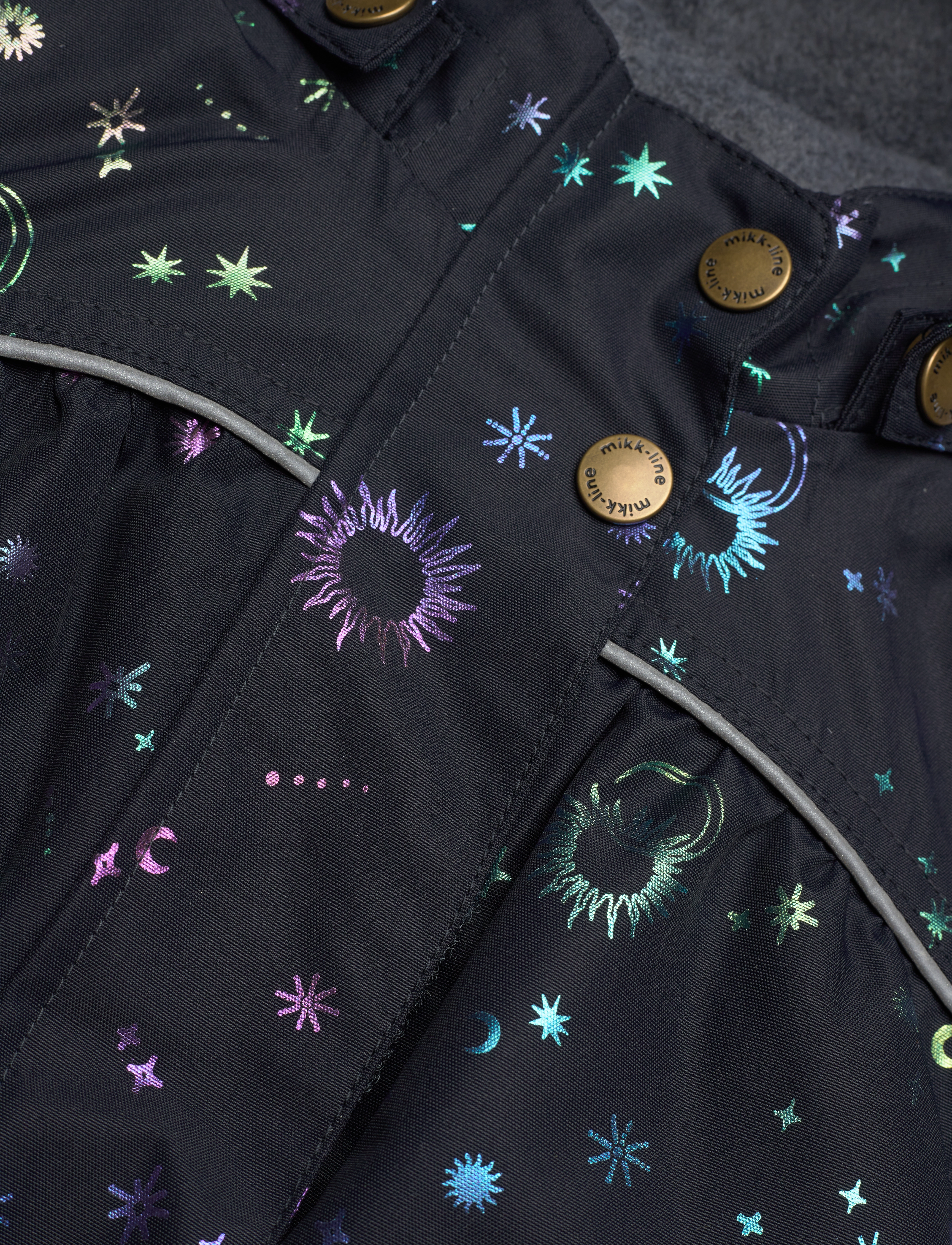 mikk-line - Polyester Baby Girls Jacket-Glitter - puhvis ja polsterdatud - dark navy - 2