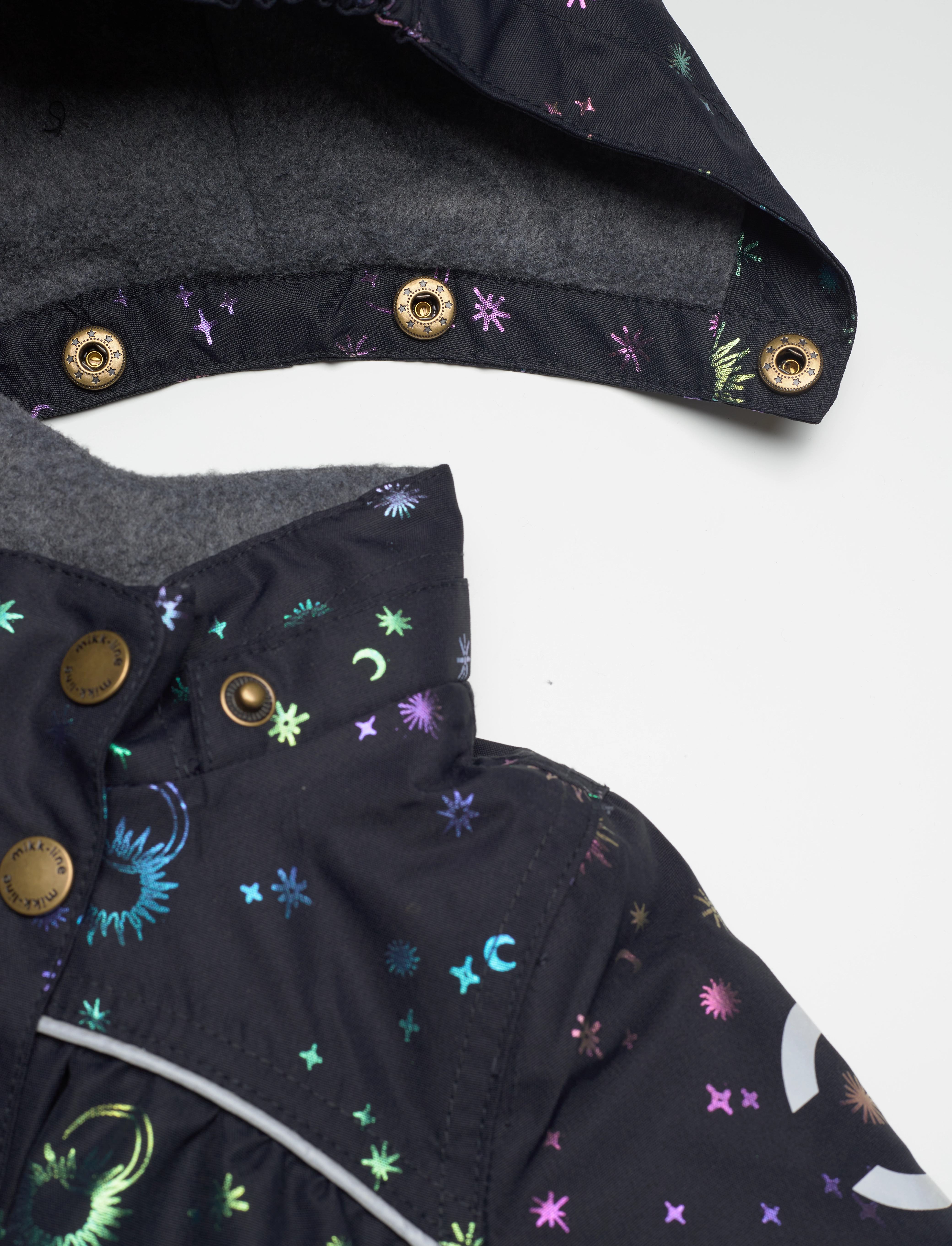 mikk-line - Polyester Baby Girls Jacket-Glitter - puhvis ja polsterdatud - dark navy - 3