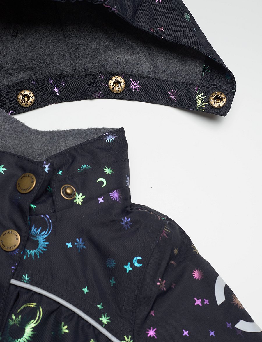 mikk-line - Polyester Baby Girls Jacket-Glitter - puhvis ja polsterdatud - dark navy - 3