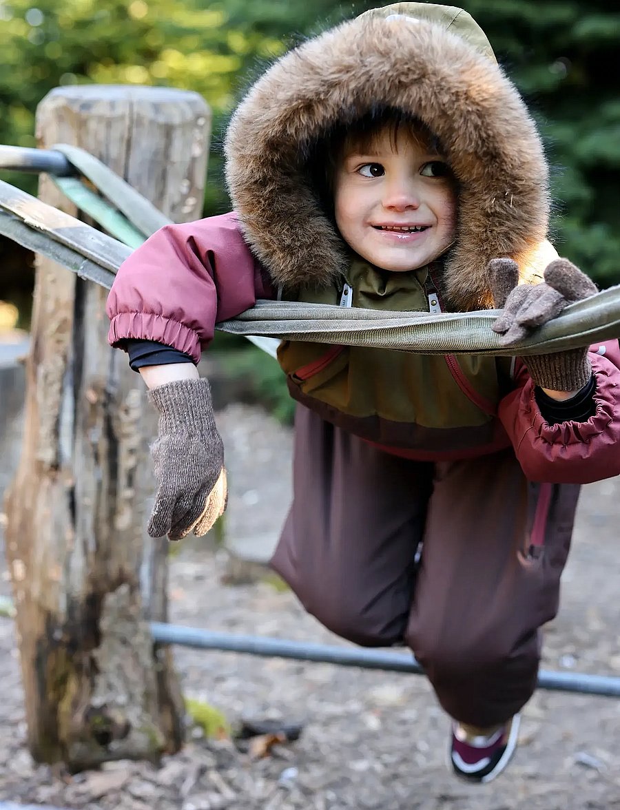 mikk-line - Anorak Snowsuit - snjógallar - apple butter - 0