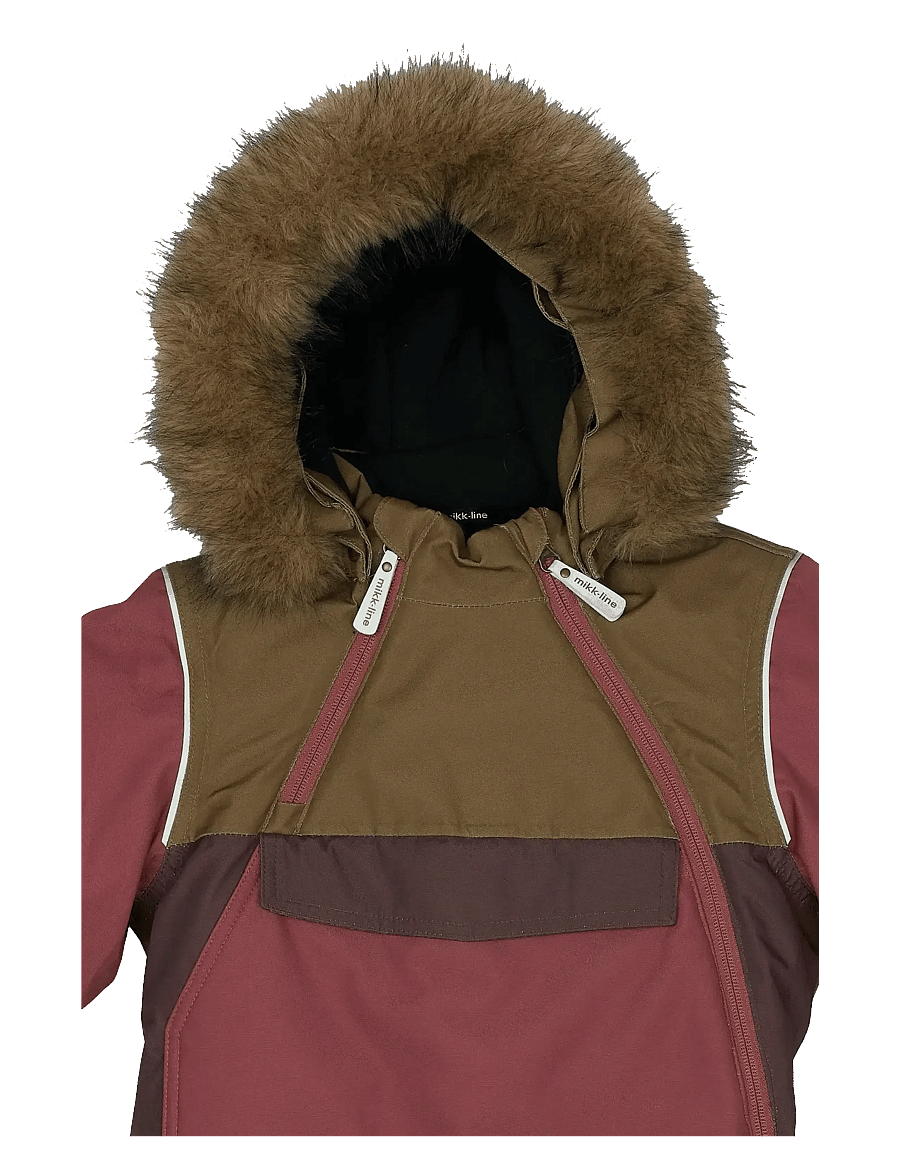 mikk-line - Anorak Snowsuit - snjógallar - apple butter - 3