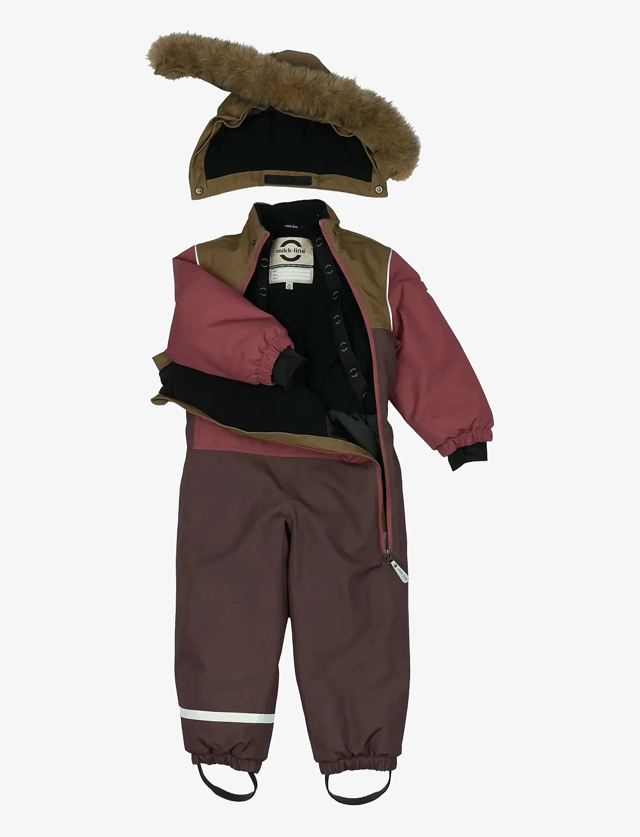 mikk-line - Anorak Snowsuit - outerwear - apple butter - 4