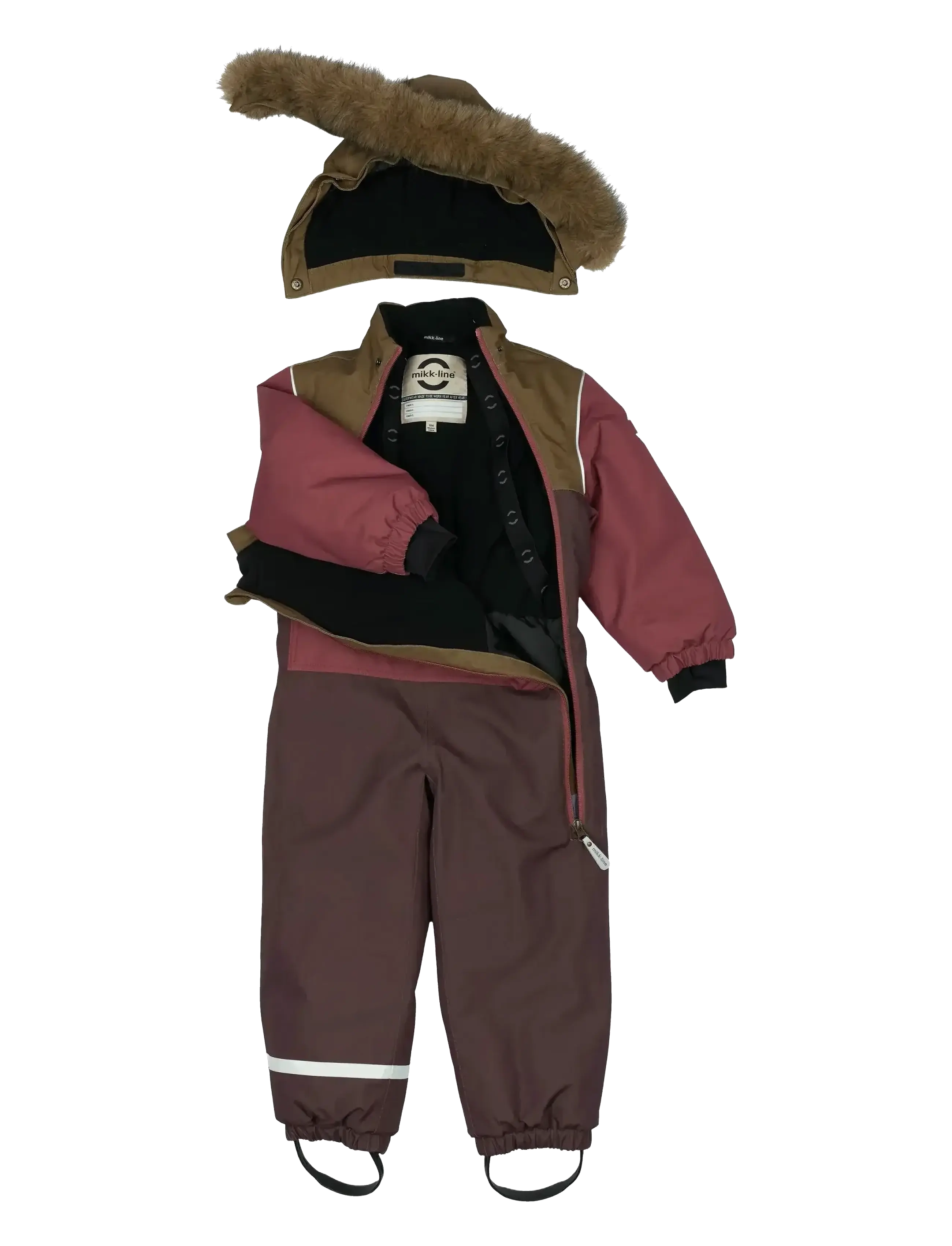 mikk-line - Anorak Snowsuit - overtøj - apple butter - 5