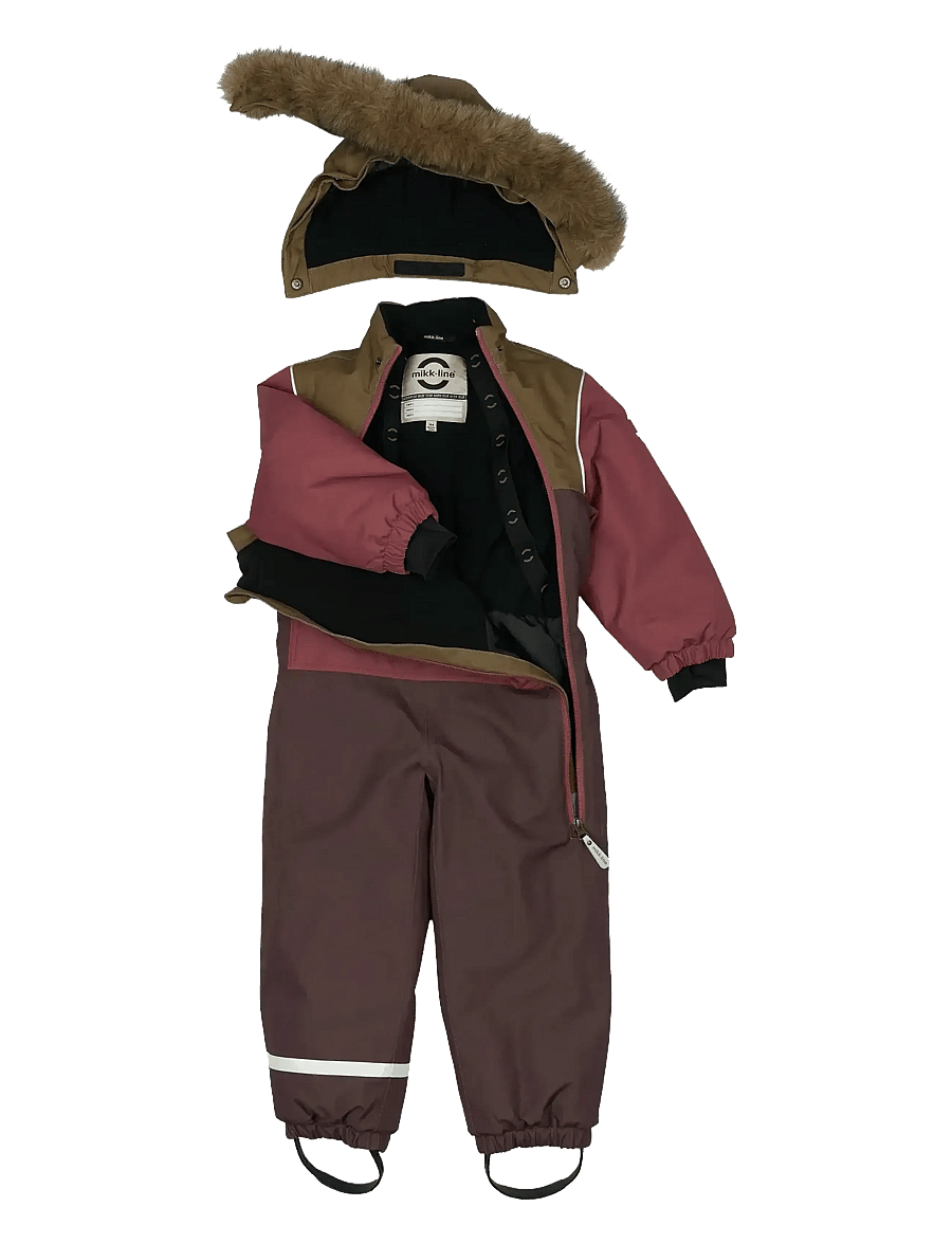 mikk-line - Anorak Snowsuit - snjógallar - apple butter - 5