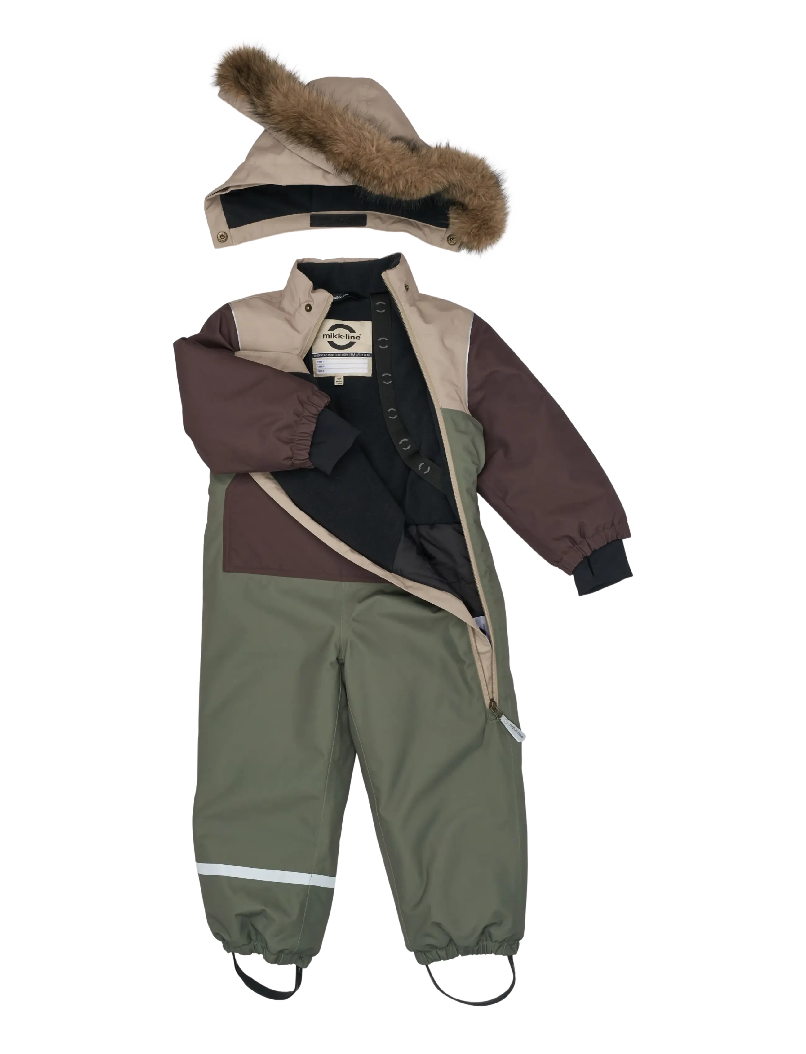 mikk-line - Anorak Snowsuit - schneeanzug - dusty olive - 2