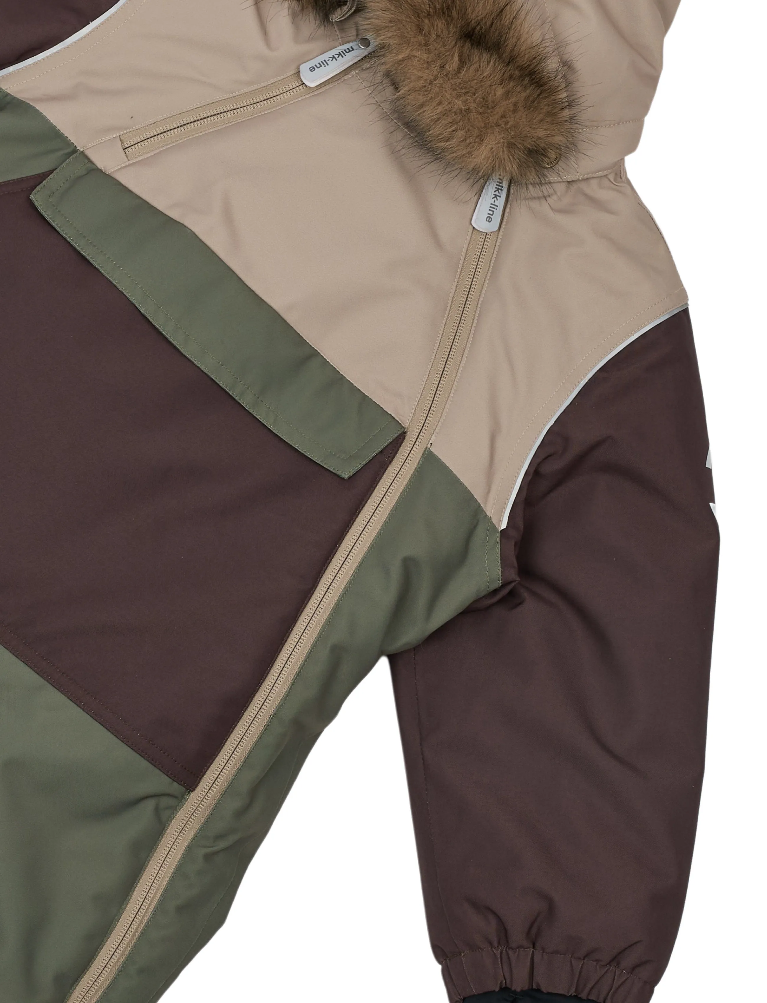 mikk-line - Anorak Snowsuit - schneeanzug - dusty olive - 4
