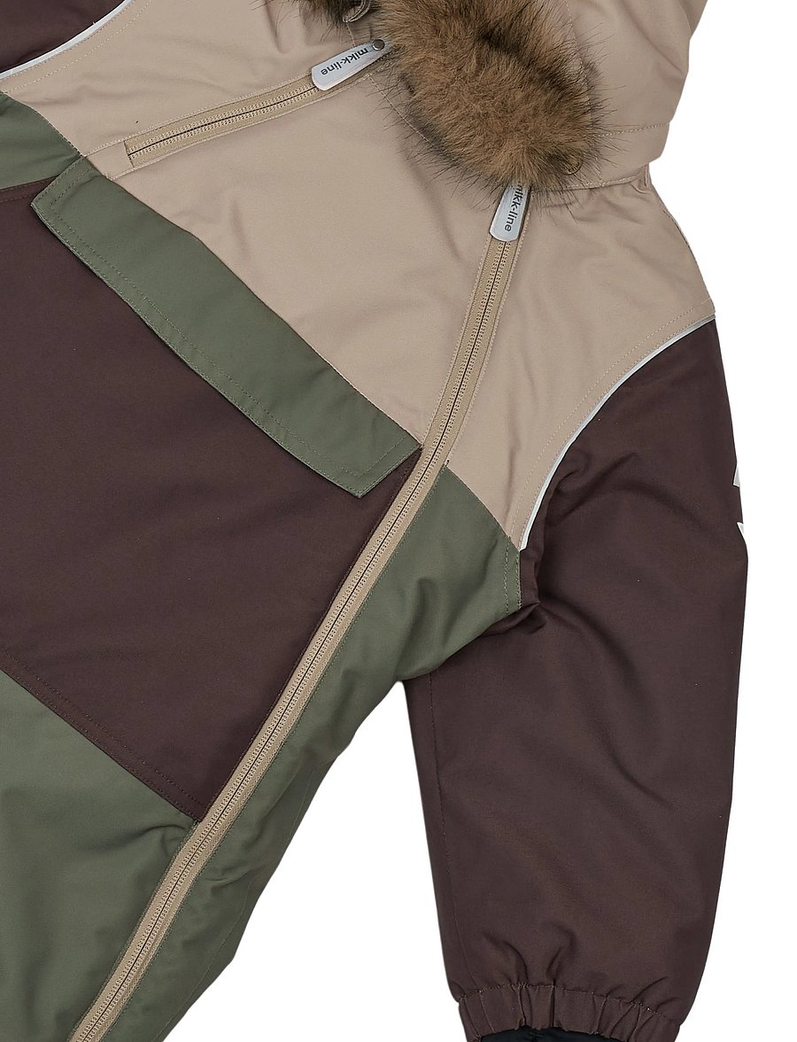 mikk-line - Anorak Snowsuit - schneeanzug - dusty olive - 4