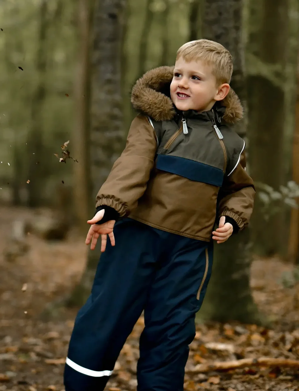 mikk-line - Anorak Snowsuit - vinteroveraller - olive night - 0