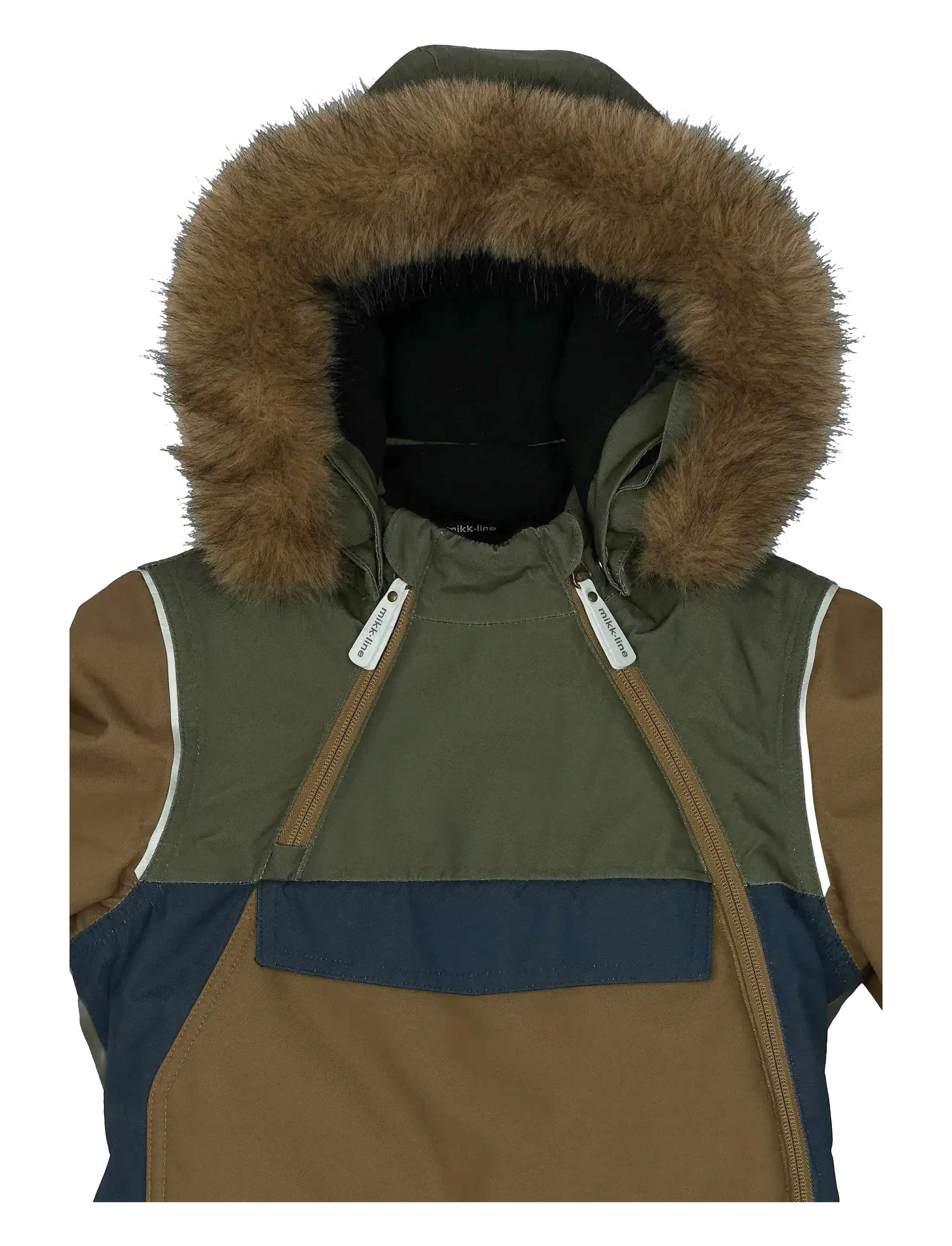 mikk-line - Anorak Snowsuit - overtøj - olive night - 3