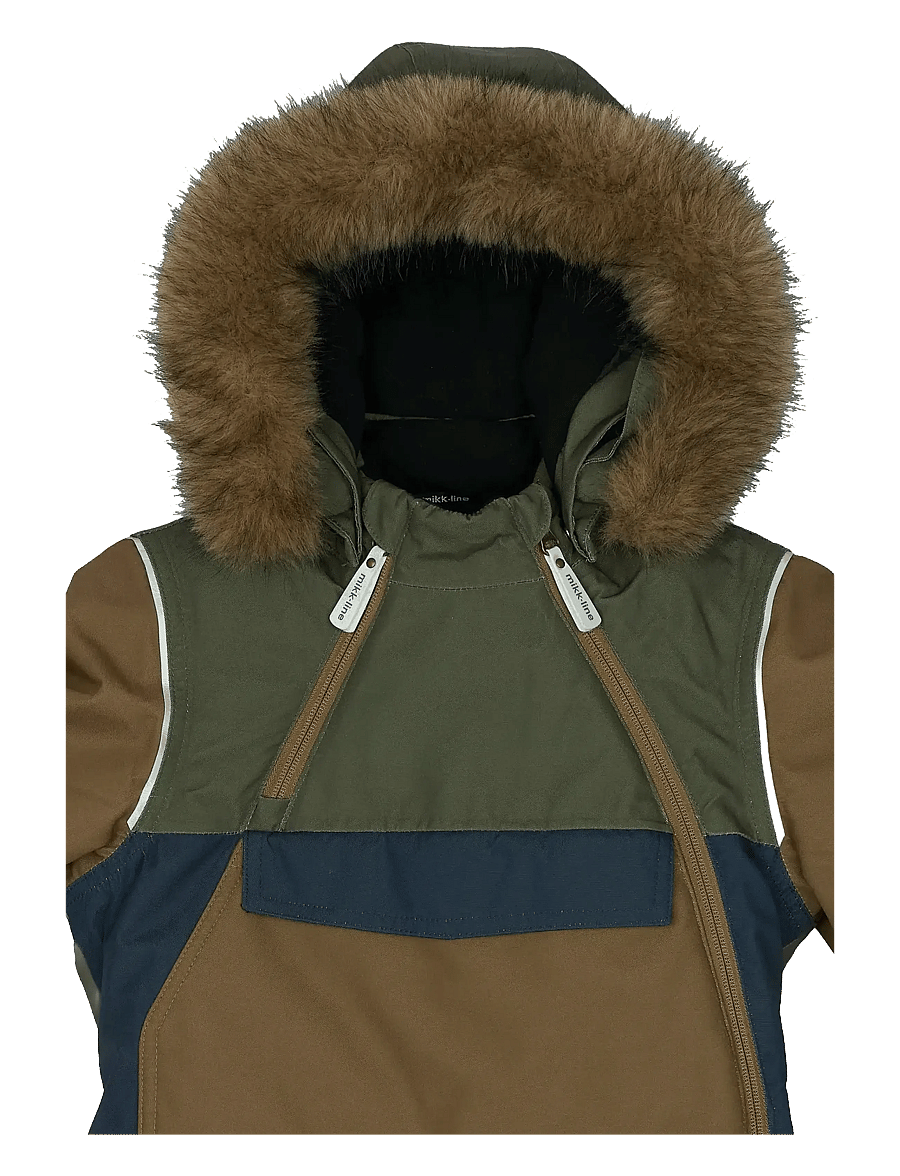 mikk-line - Anorak Snowsuit - shop efter alder - olive night - 3