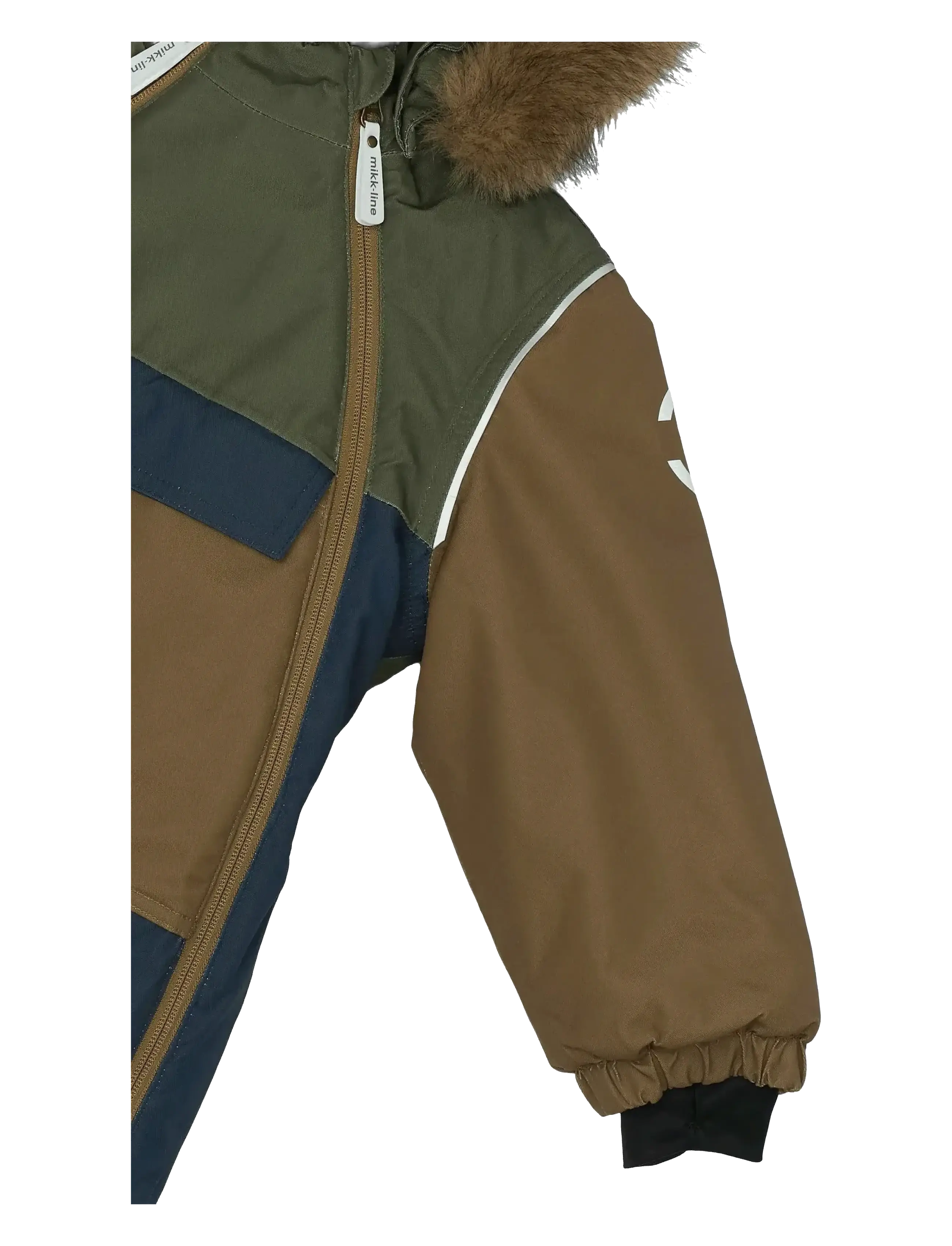 mikk-line - Anorak Snowsuit - overtøj - olive night - 4