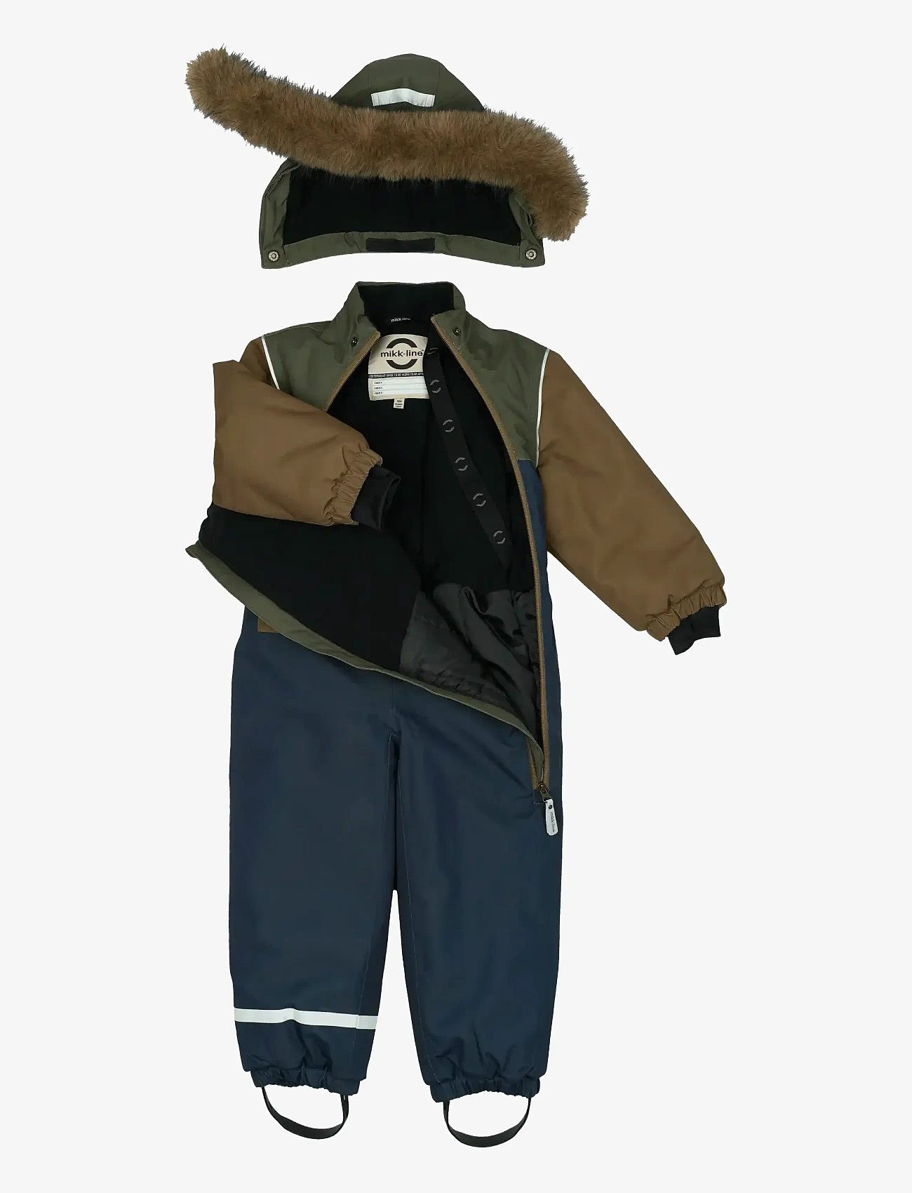 mikk-line - Anorak Snowsuit - overtøj - olive night - 4