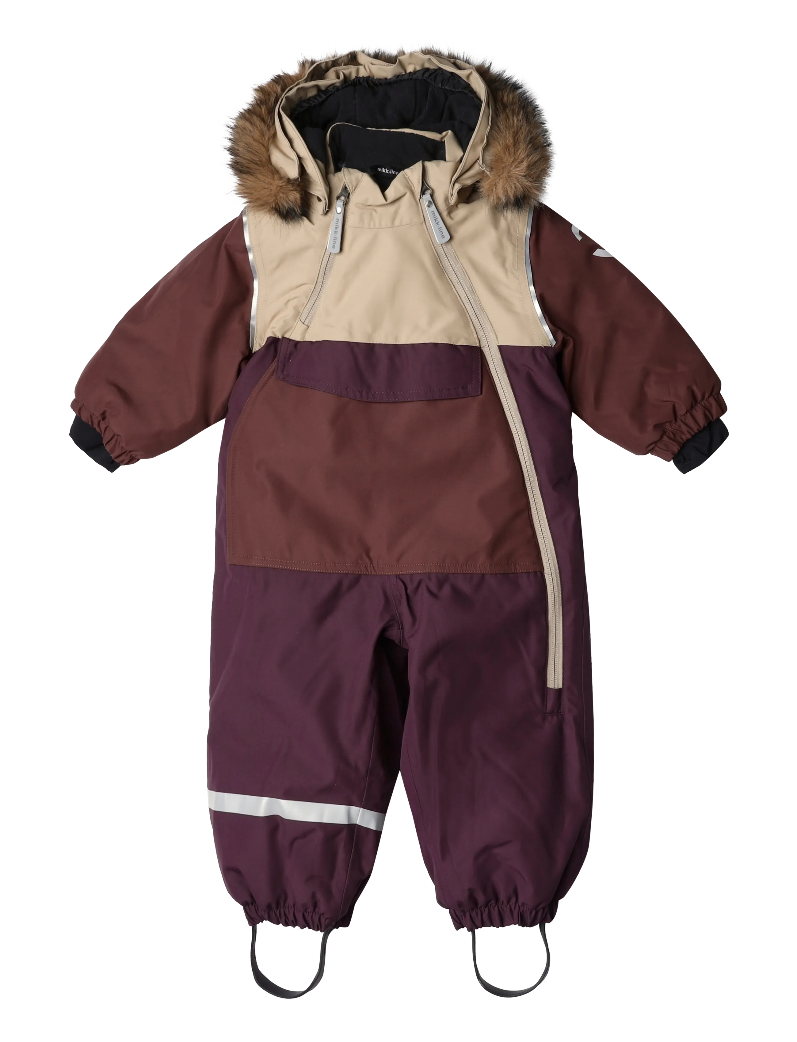 mikk-line - Anorak Snowsuit - talvekombed - plum perfect - 0