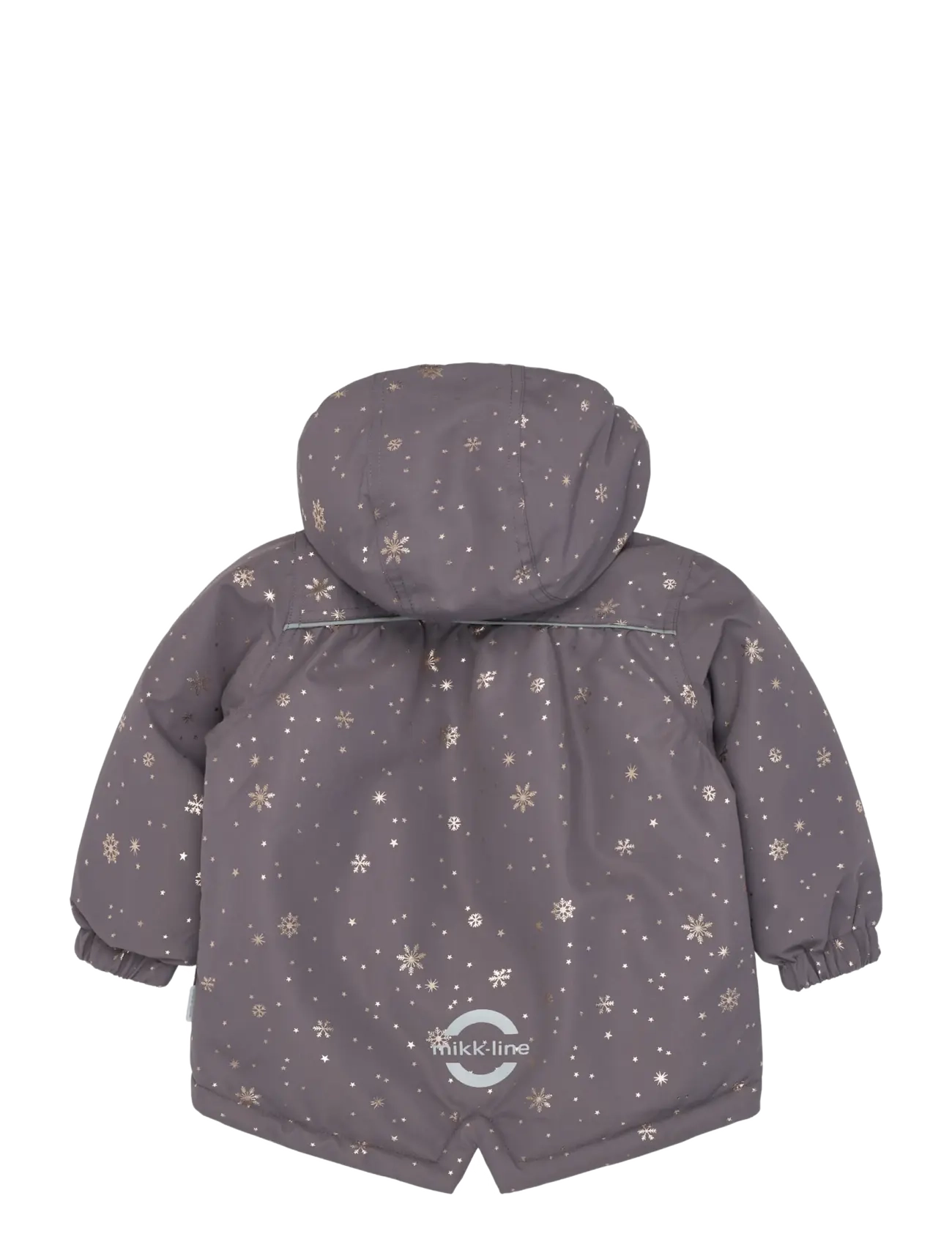 mikk-line - Polyester Baby Jacket-Glitter - dunjakker - snowflake aop - 1