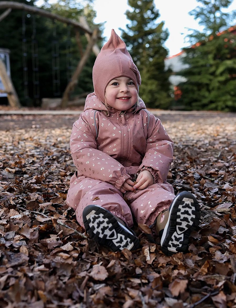 mikk-line - Polyester Baby Suit - Glitter - snowsuit - burlwood - 0