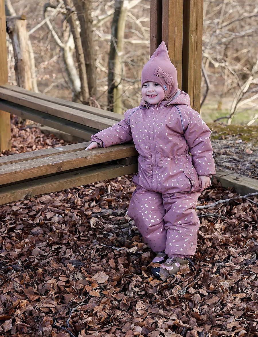 mikk-line - Polyester Baby Suit - Glitter - snowsuit - burlwood - 4