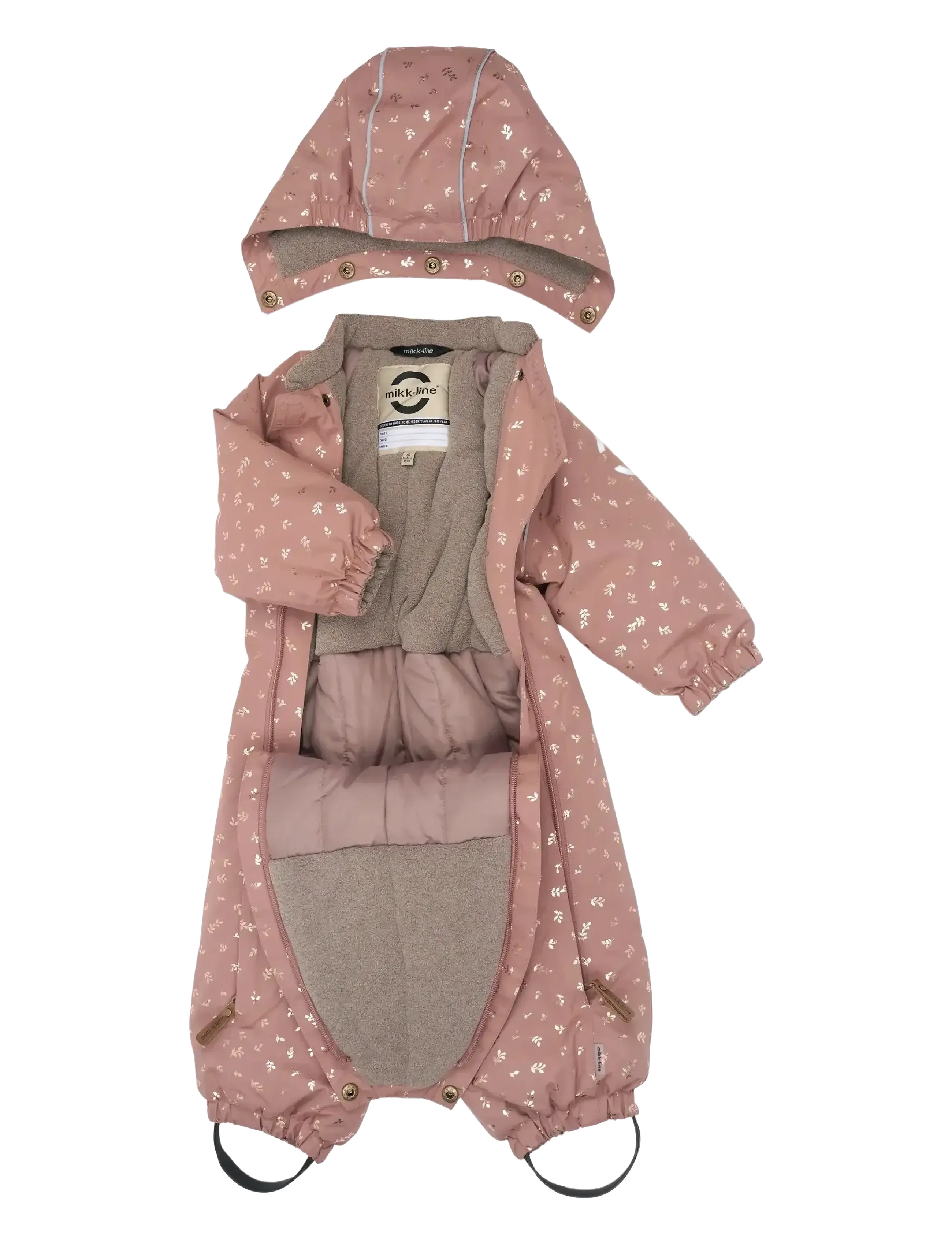 mikk-line - Polyester Baby Suit - Glitter - overalls - burlwood - 3
