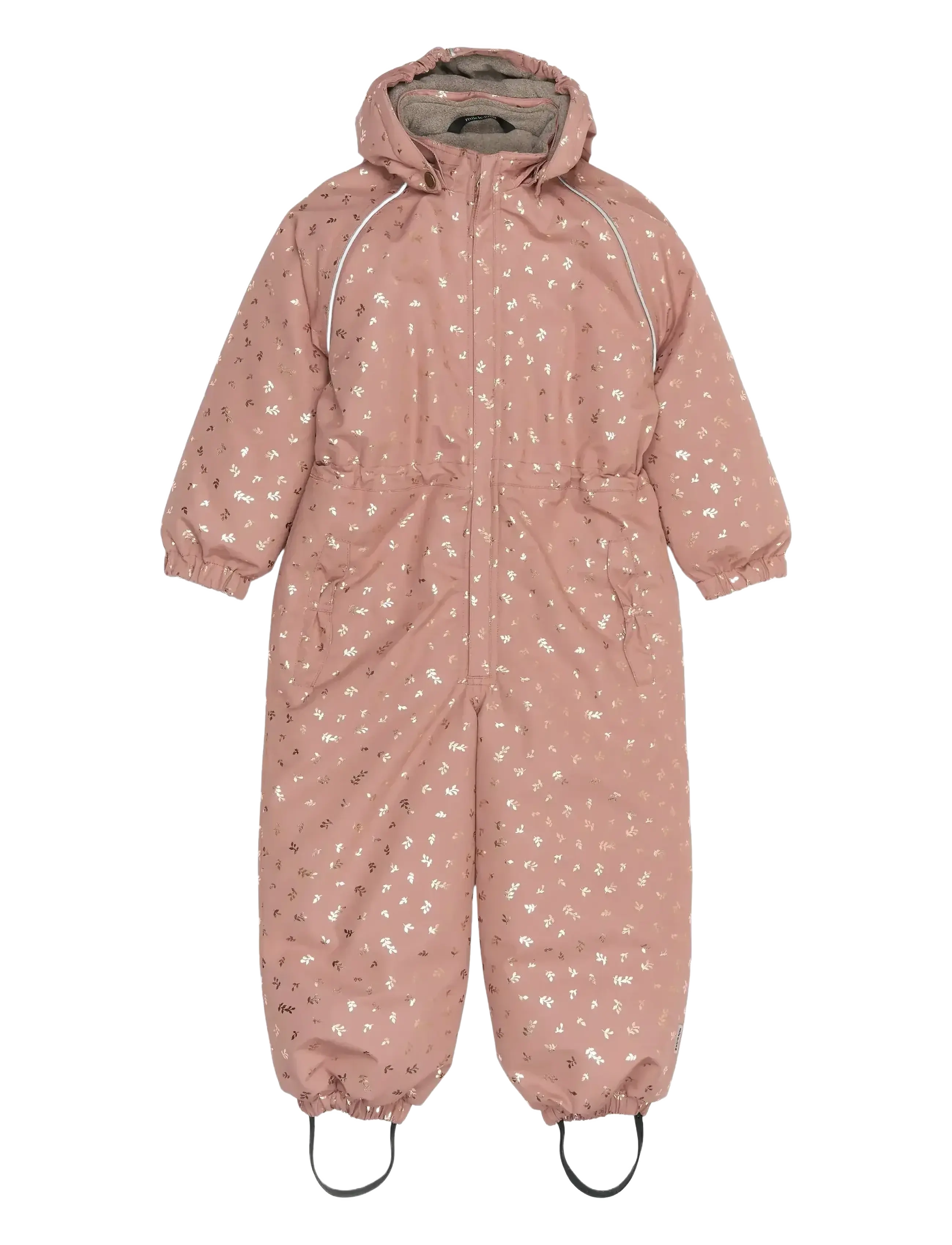 mikk-line Polyester Junior Suit - Glitter - Vinteroverall - BURLWOOD / pink/rose