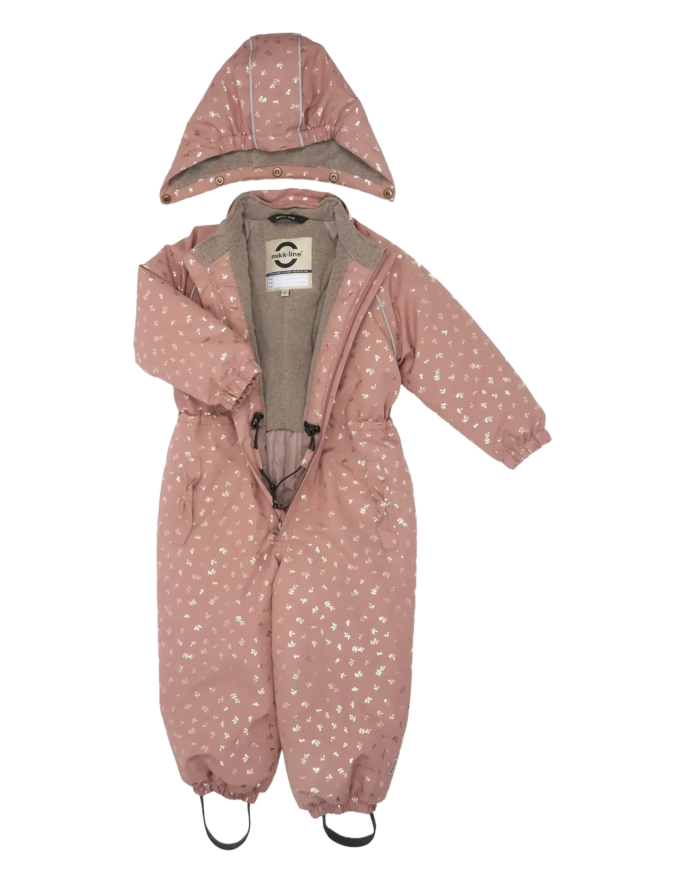mikk-line - Polyester Junior Suit - Glitter - haalarit - burlwood - 3
