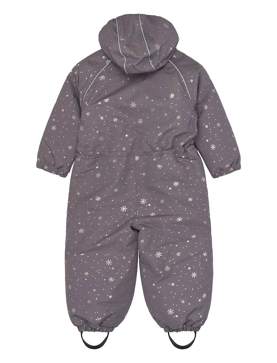 mikk-line - Polyester Junior Suit - Glitter - schneeanzug - snowflake aop - 1