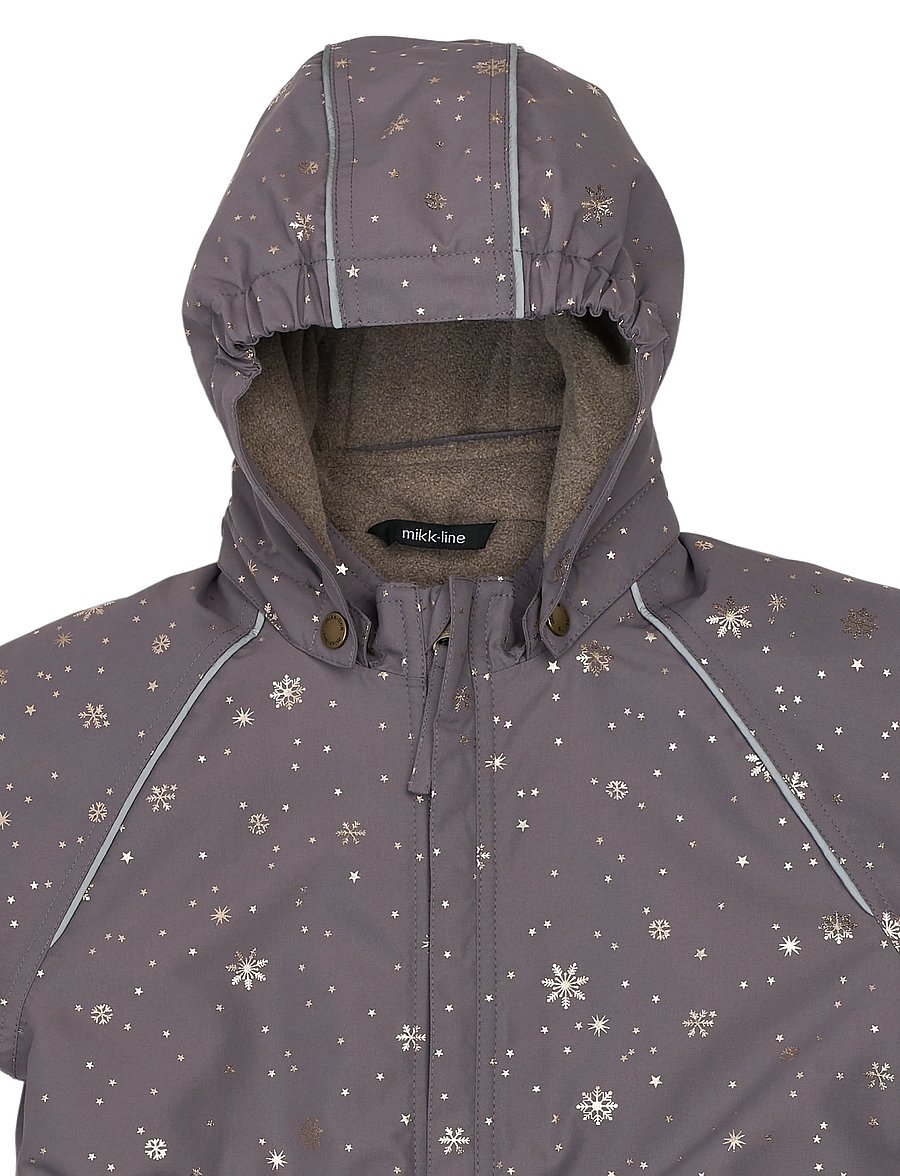 mikk-line - Polyester Junior Suit - Glitter - schneeanzug - snowflake aop - 3