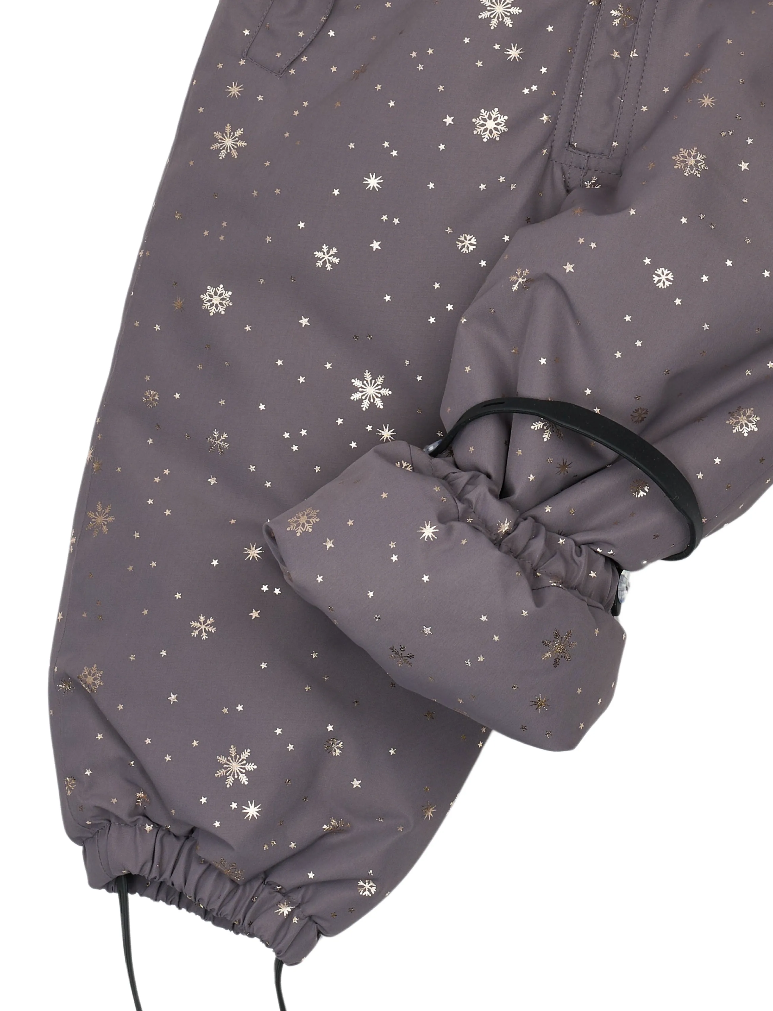 mikk-line - Polyester Junior Suit - Glitter - snowsuit - snowflake aop - 5